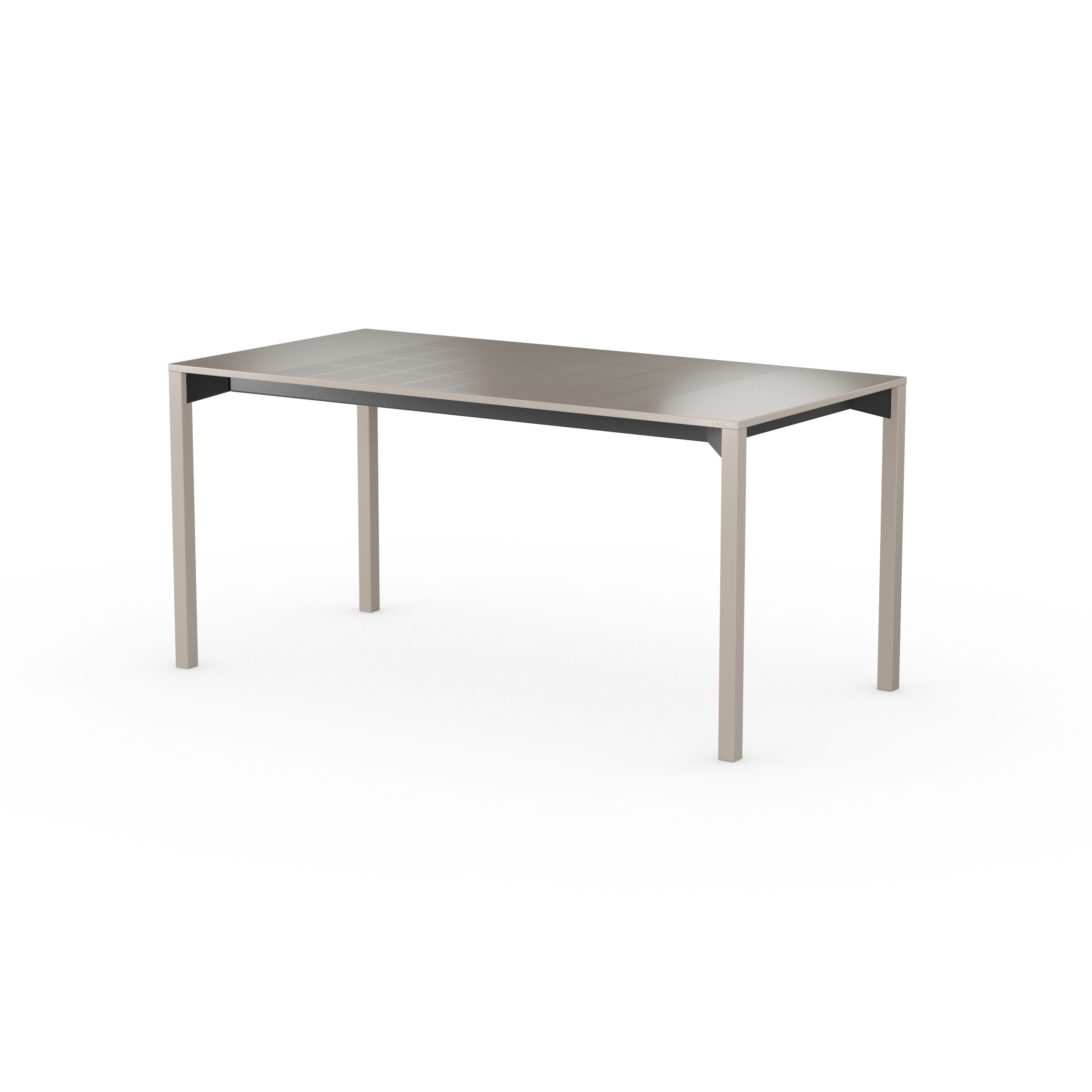 iLAIK extendable table 160 - graybeige/angular/graybeige