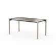 iLAIK extendable table 160 - graybeige/angular/graybeige