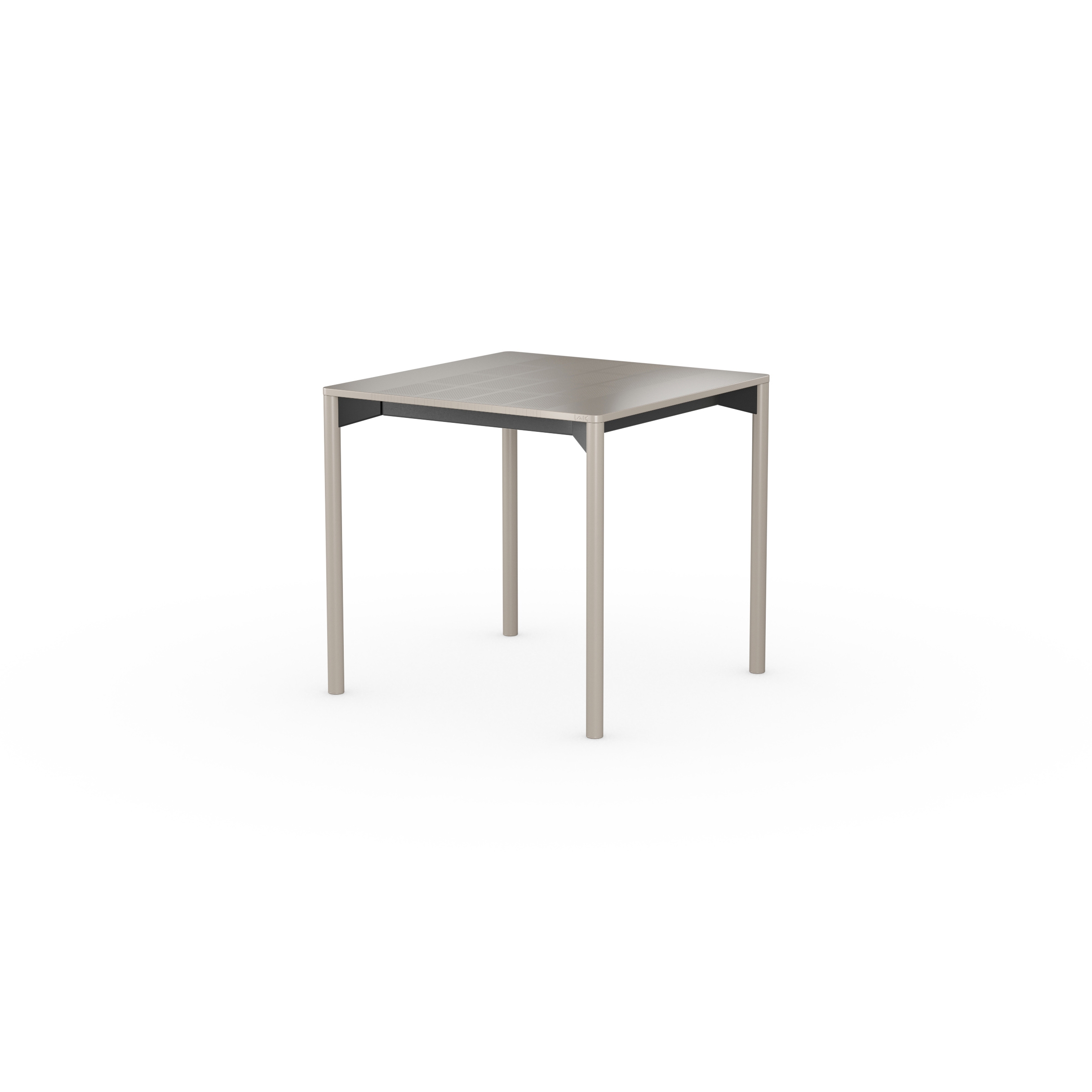 iLAIK extendable table 80 - graybeige/rounded/graybeige