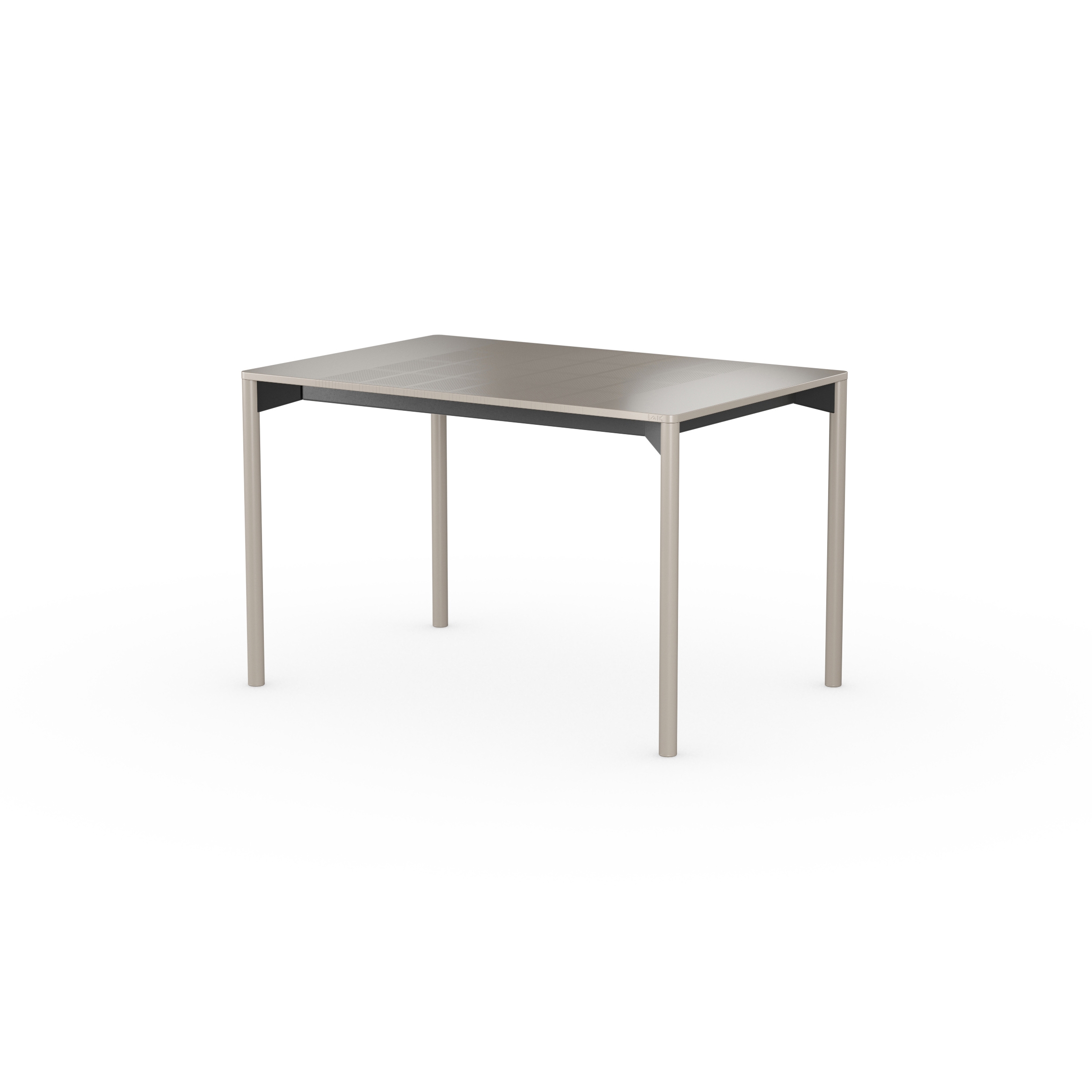iLAIK extendable table 120 - graybeige/rounded/graybeige