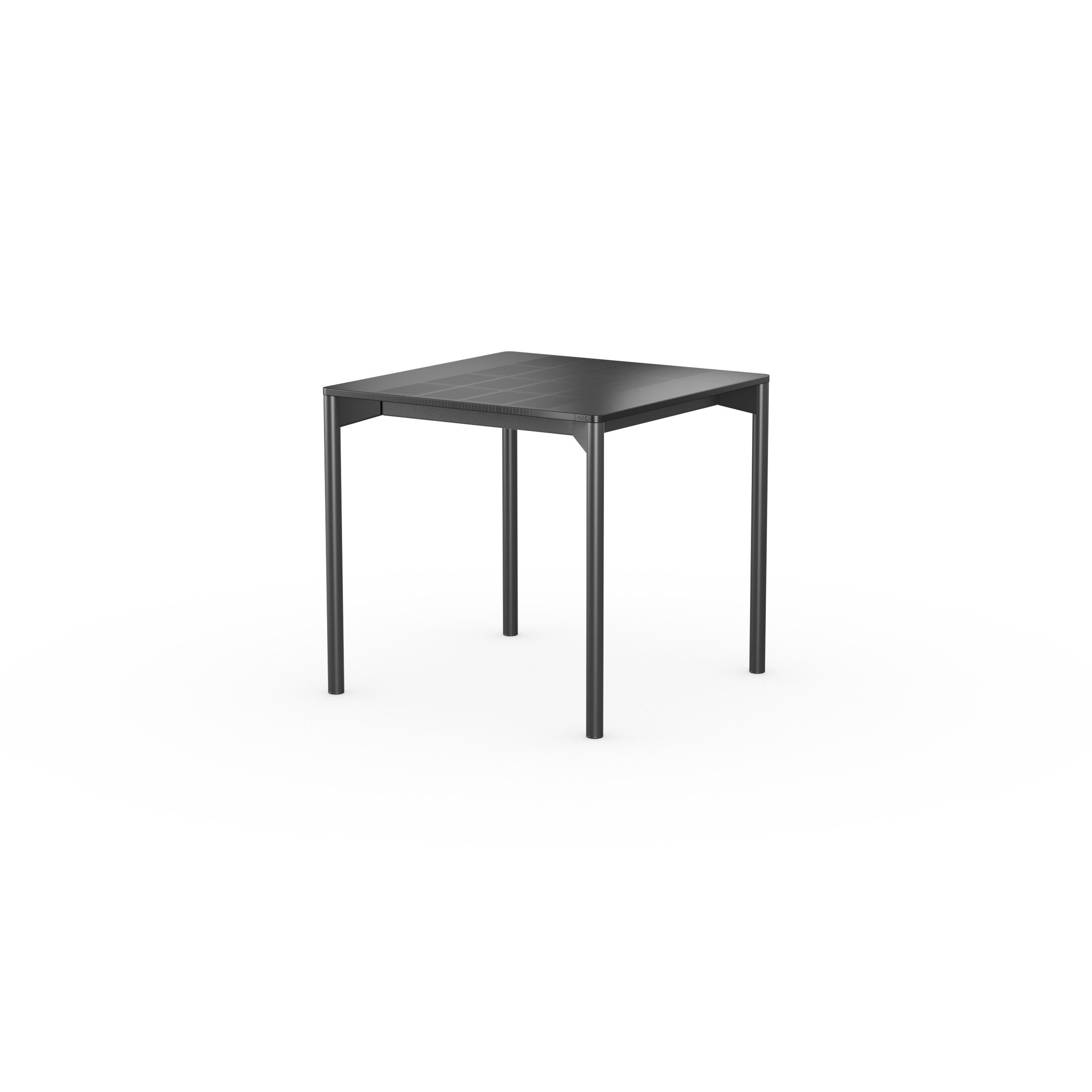 iLAIK extendable table 80 - black/rounded/black
