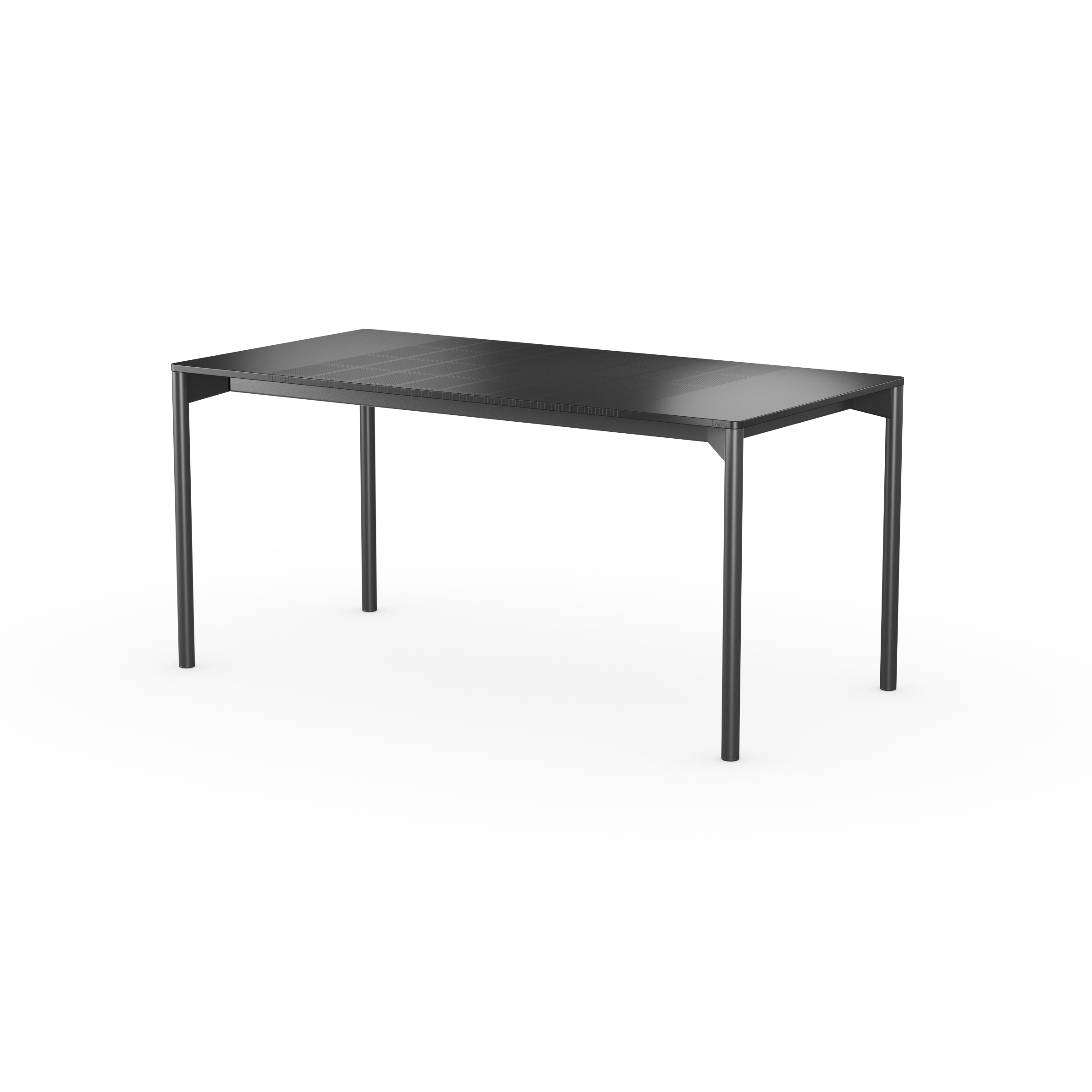 iLAIK extendable table 160 - black/rounded/black