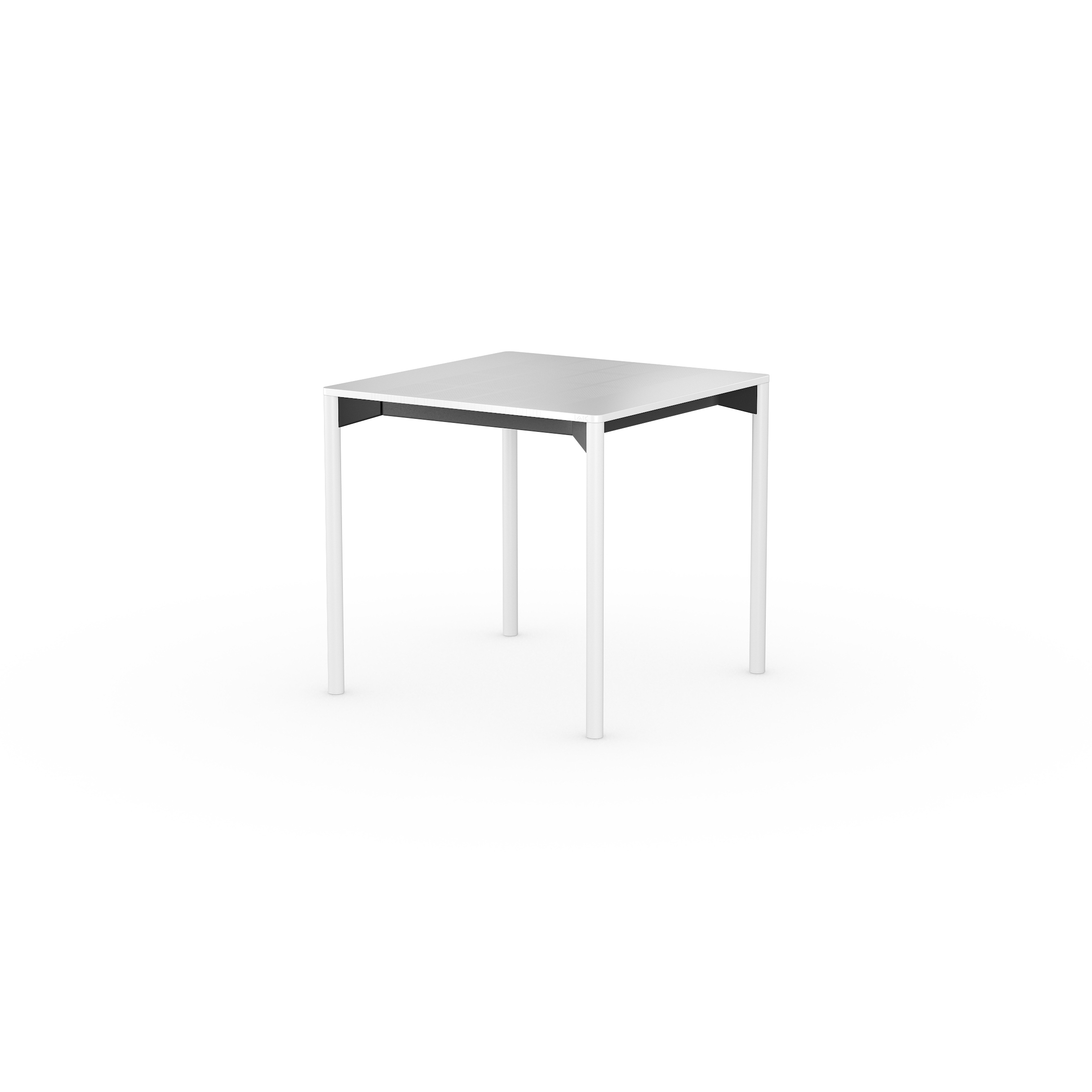 iLAIK extendable table 80 - white/rounded/white