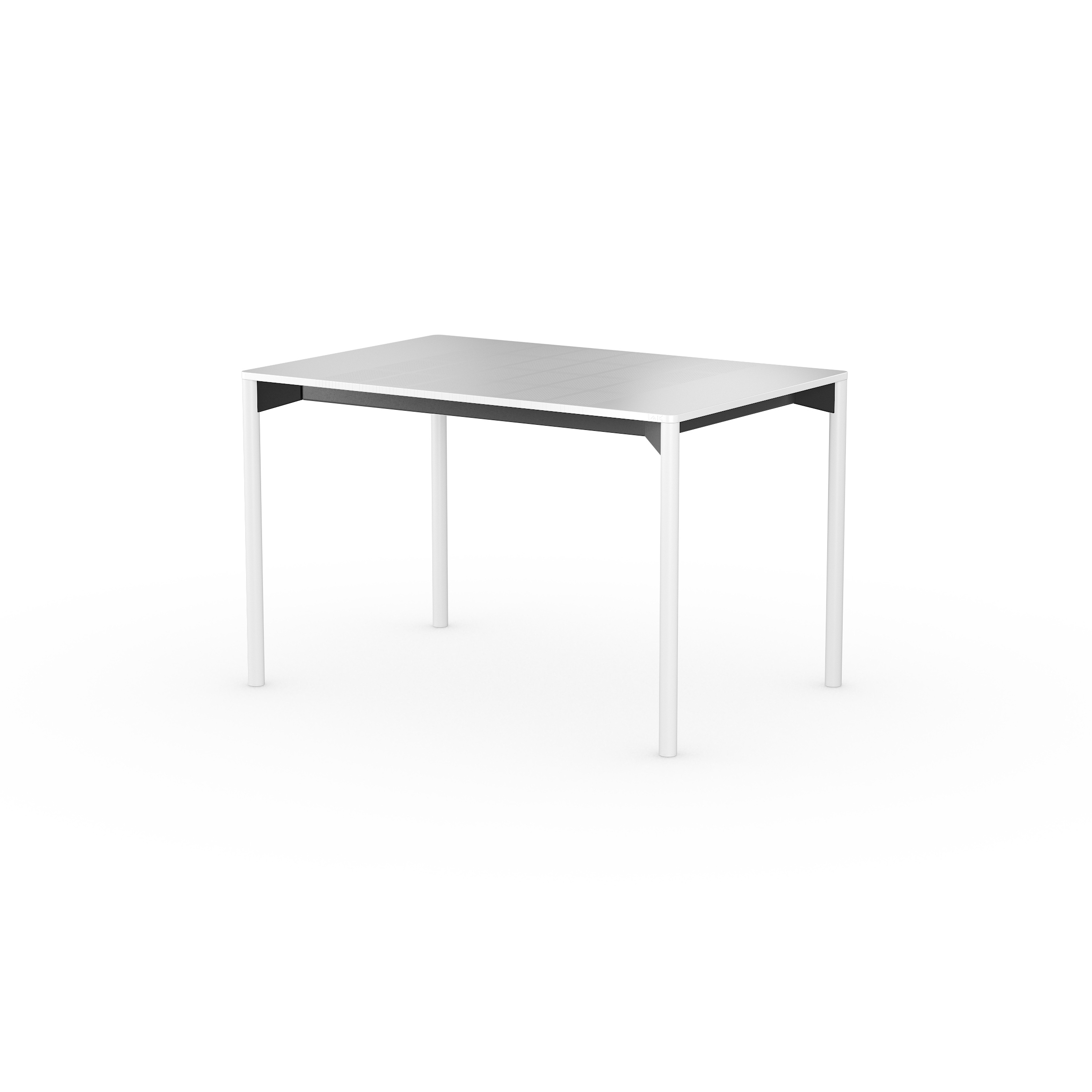 iLAIK extendable table 120 - white/rounded/white