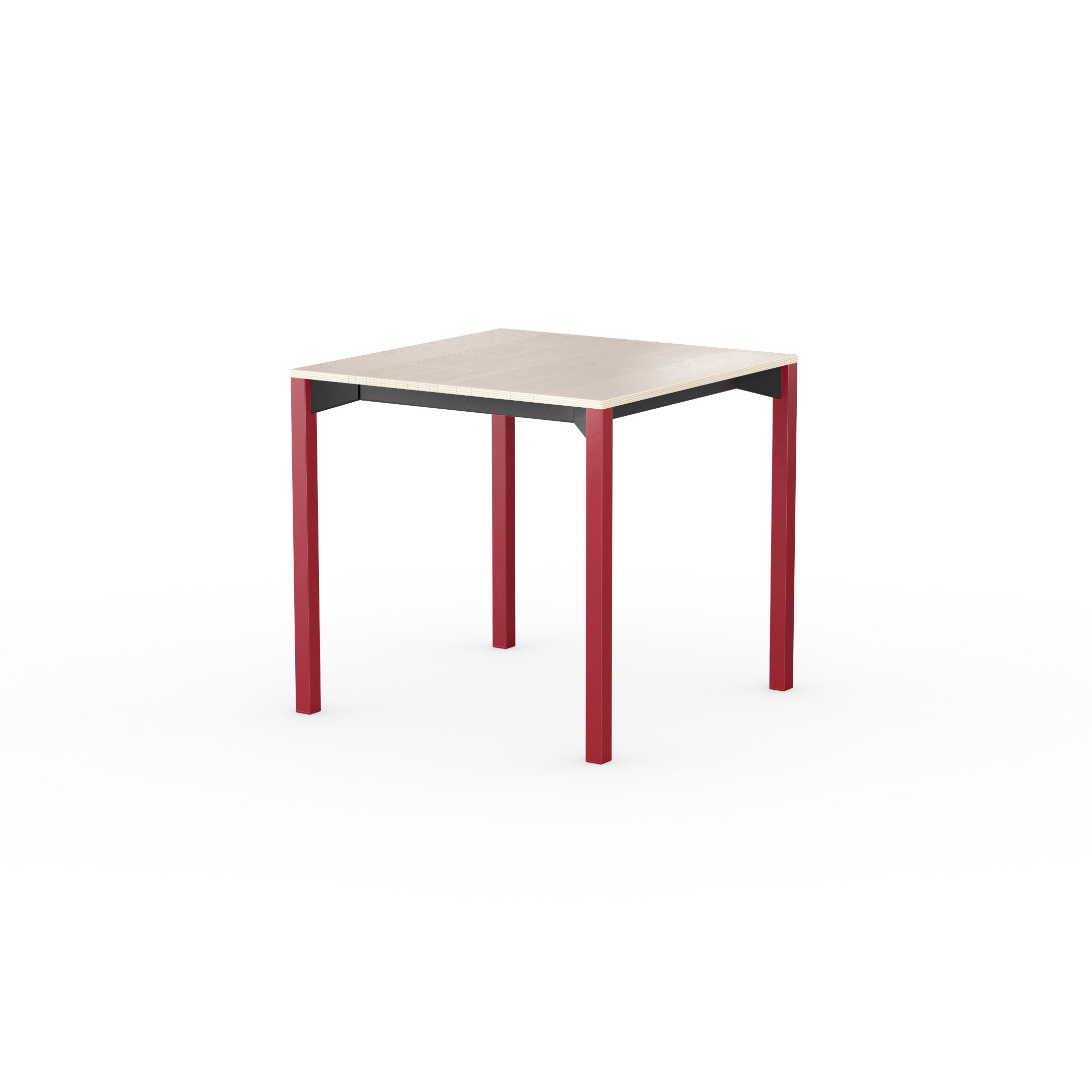 iLAIK extendable table 80 - birch/angular/sienna red
