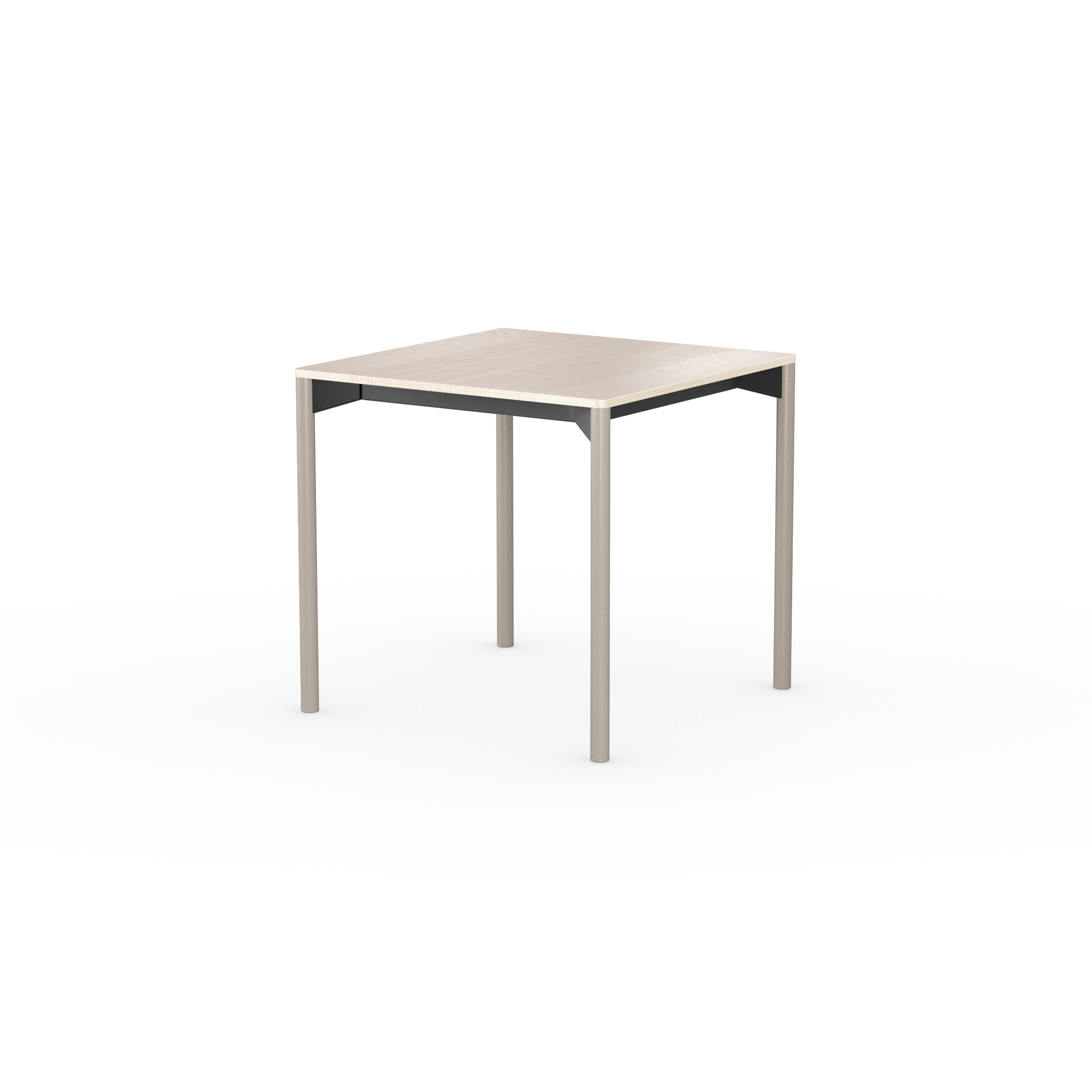 iLAIK extendable table 80 - birch/rounded/graybeige