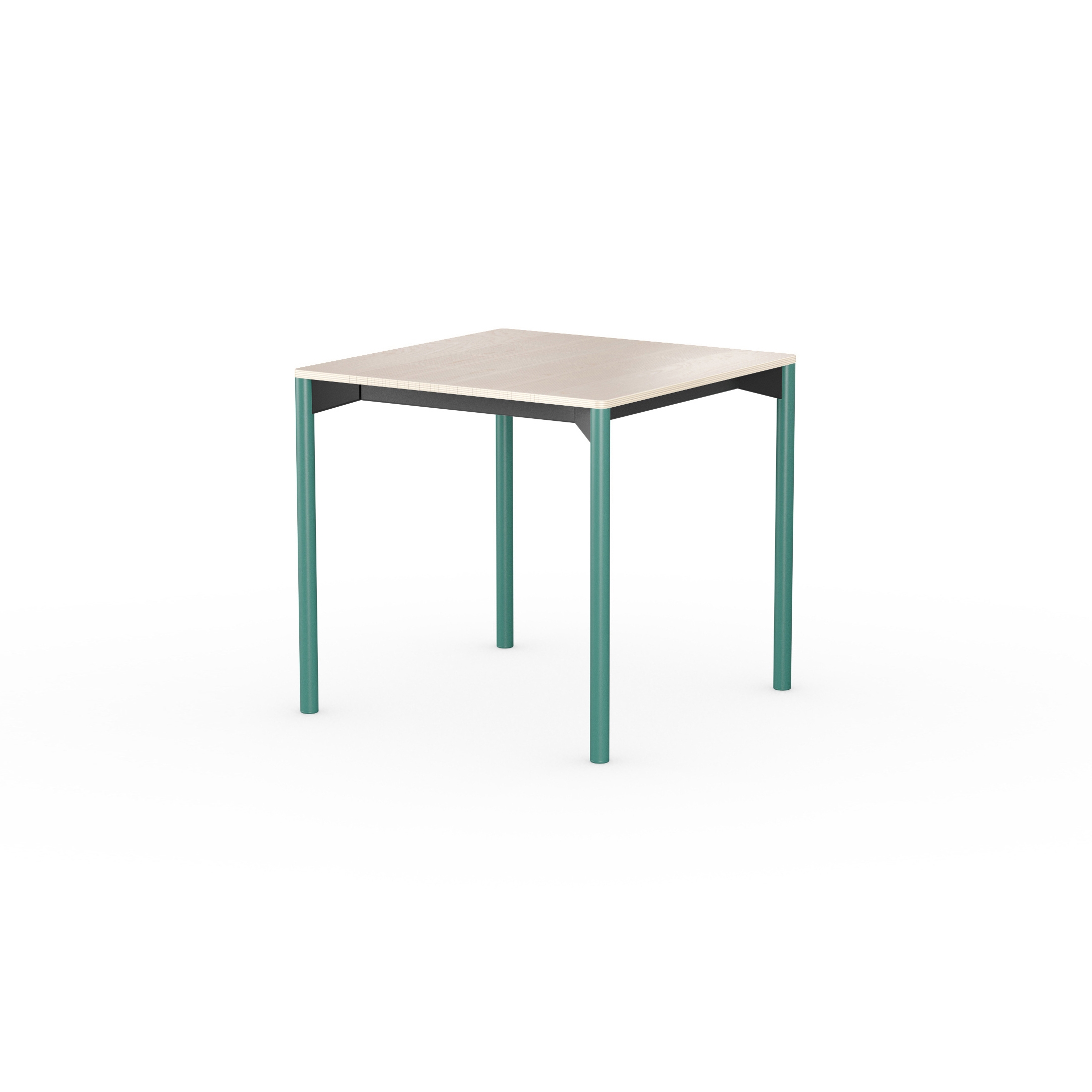 iLAIK extendable table 80 - birch/rounded/emerald green