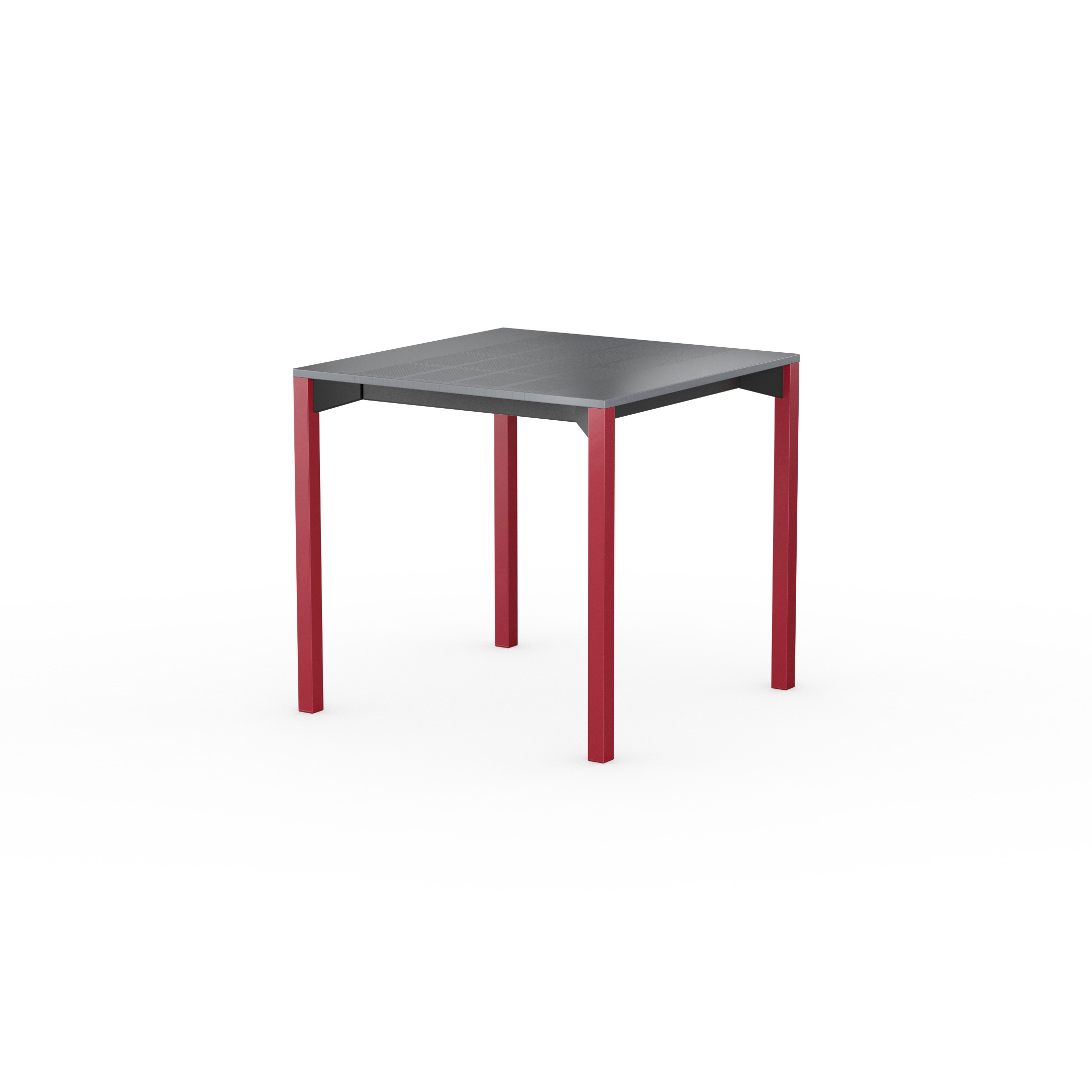 iLAIK extendable table 80 - gray/angular/sienna red