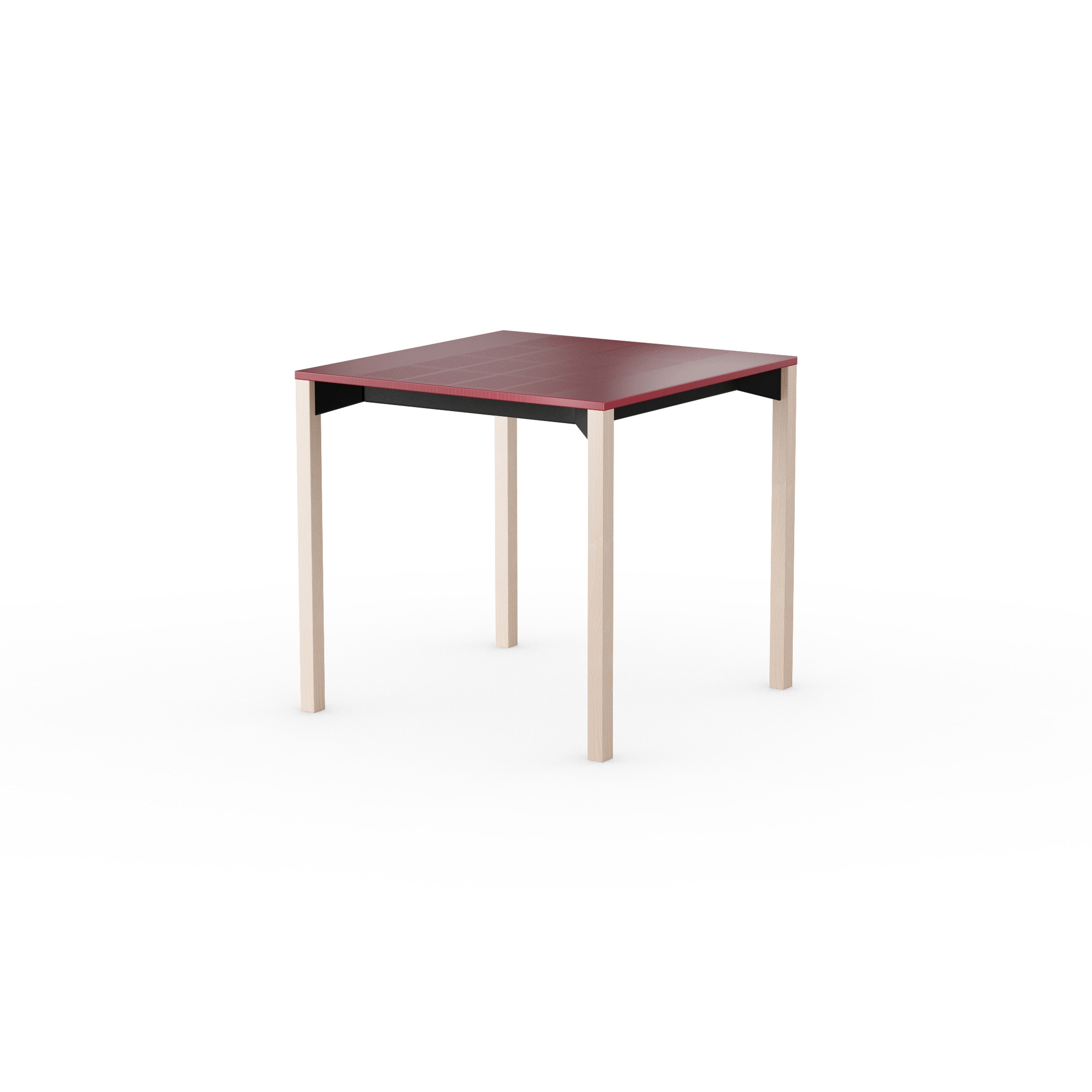 iLAIK extendable table 80 - sienna red/angular/birch