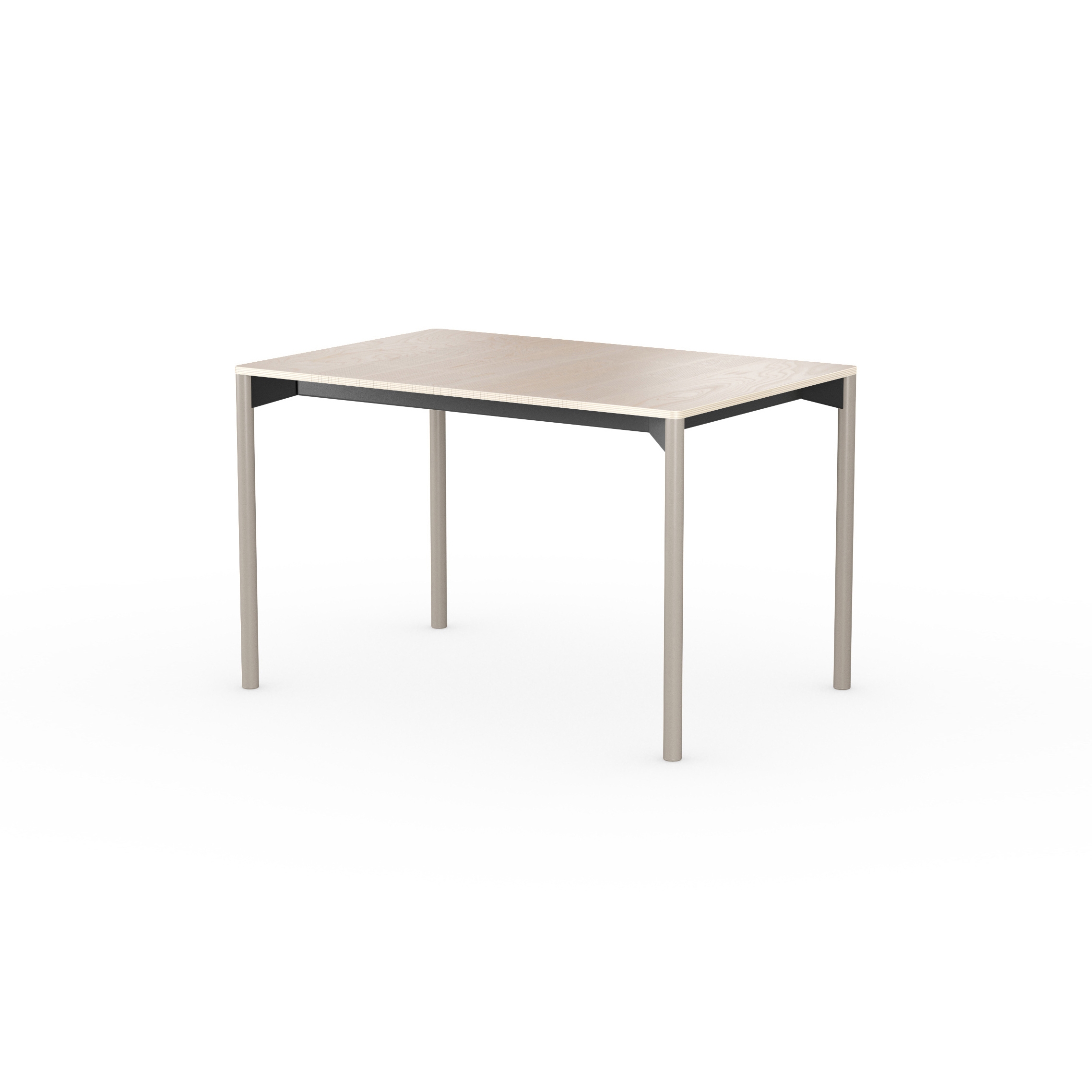 iLAIK extendable table 120 - birch/rounded/graybeige