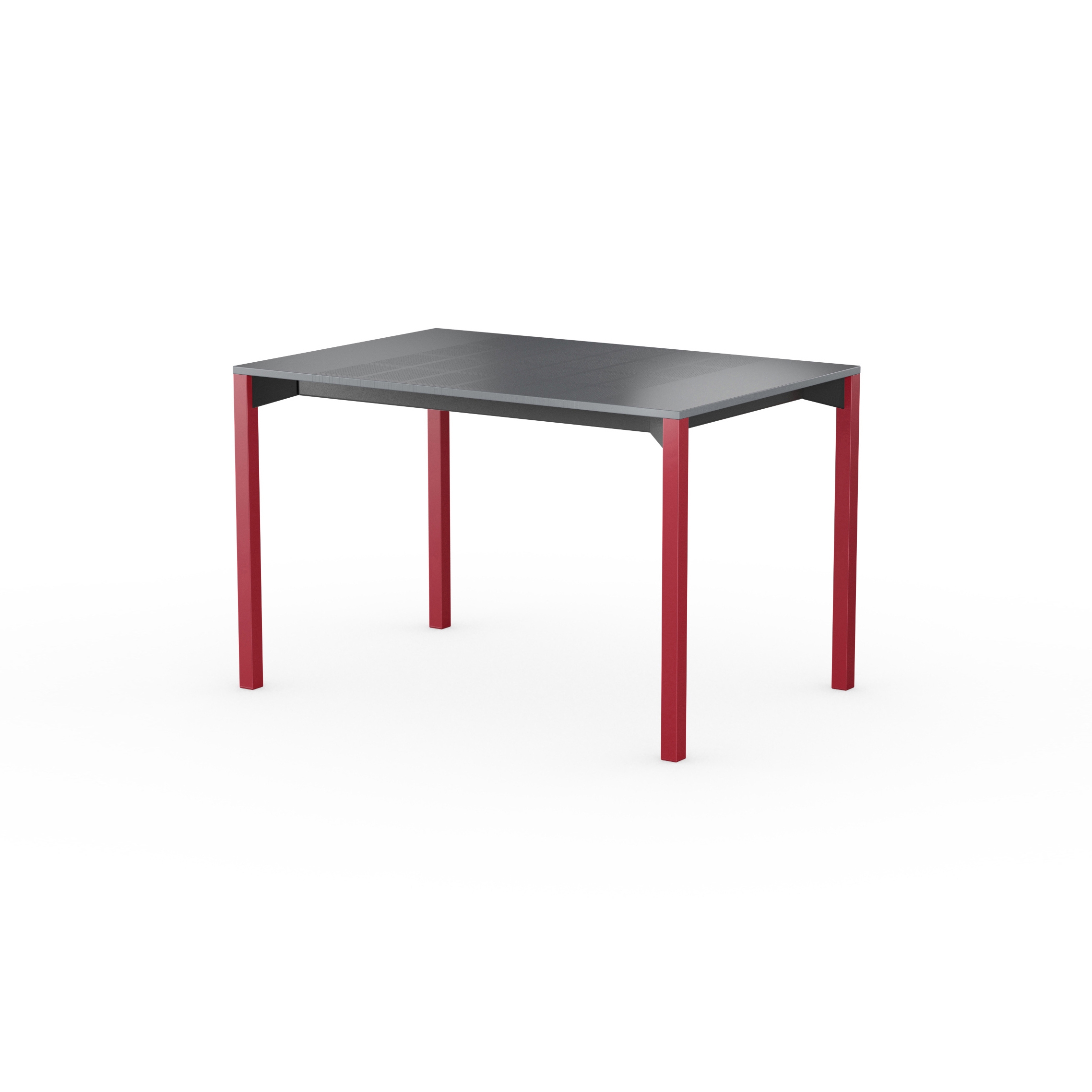 iLAIK extendable table 120 - gray/angular/sienna red