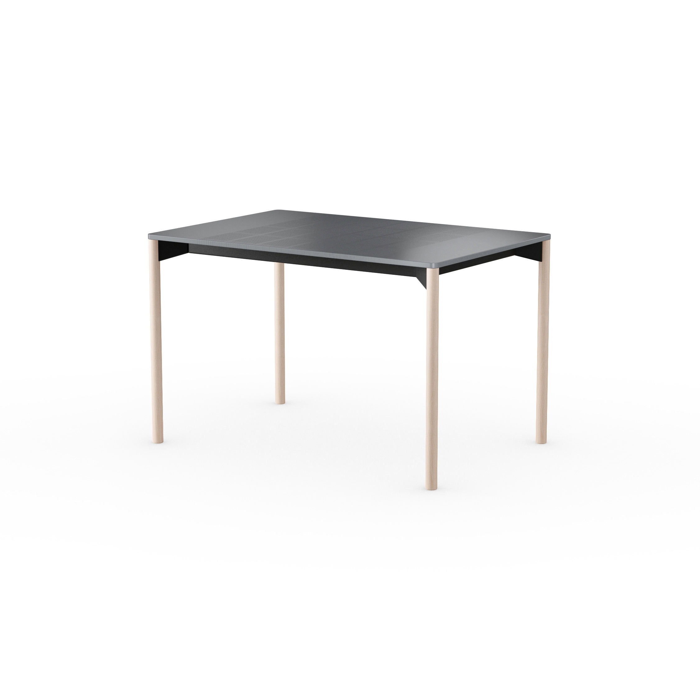 iLAIK extendable table 120 - gray/rounded/birch
