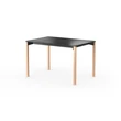 iLAIK extendable table 120 - black/angular/oak