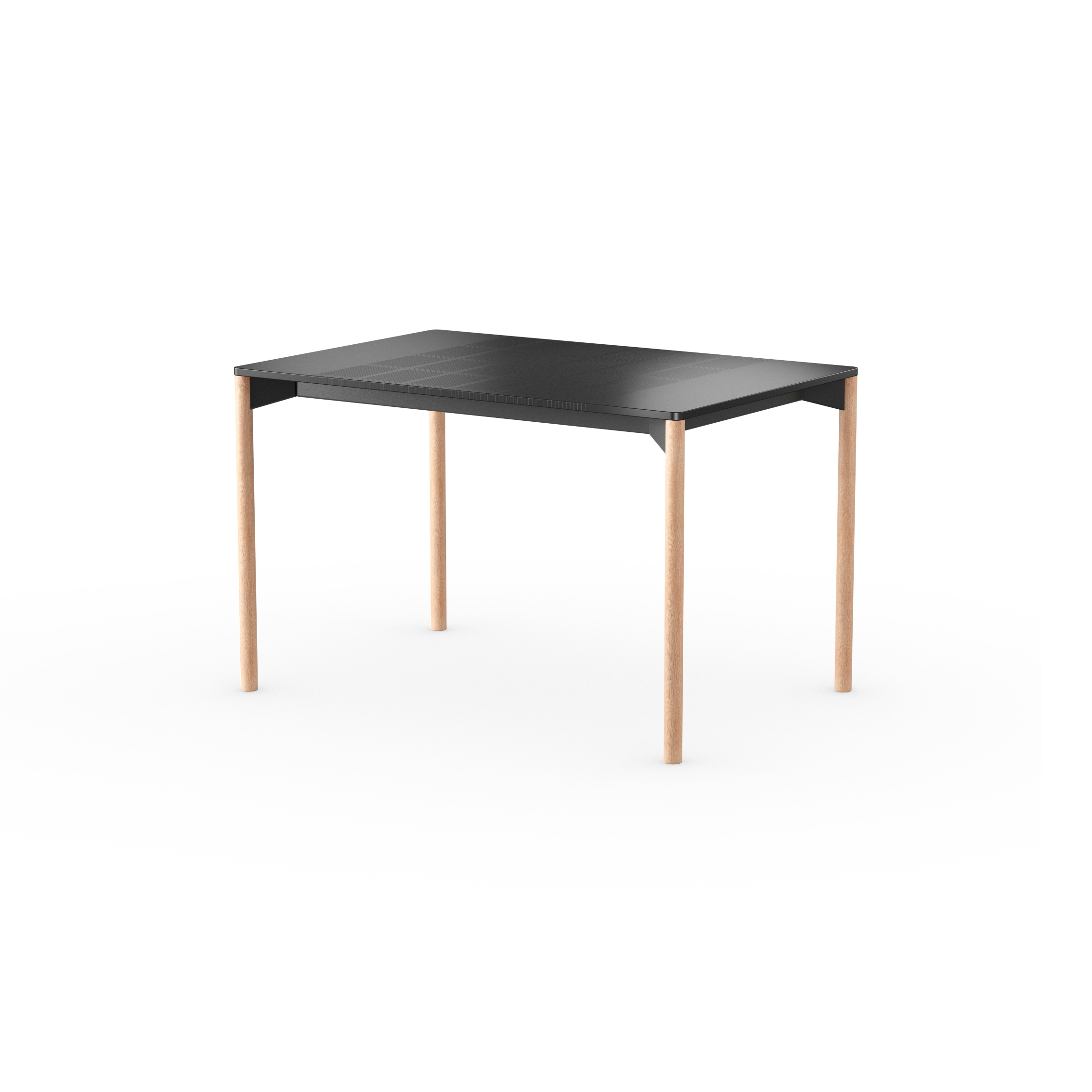 iLAIK extendable table 120 - blacke/rounded/oak