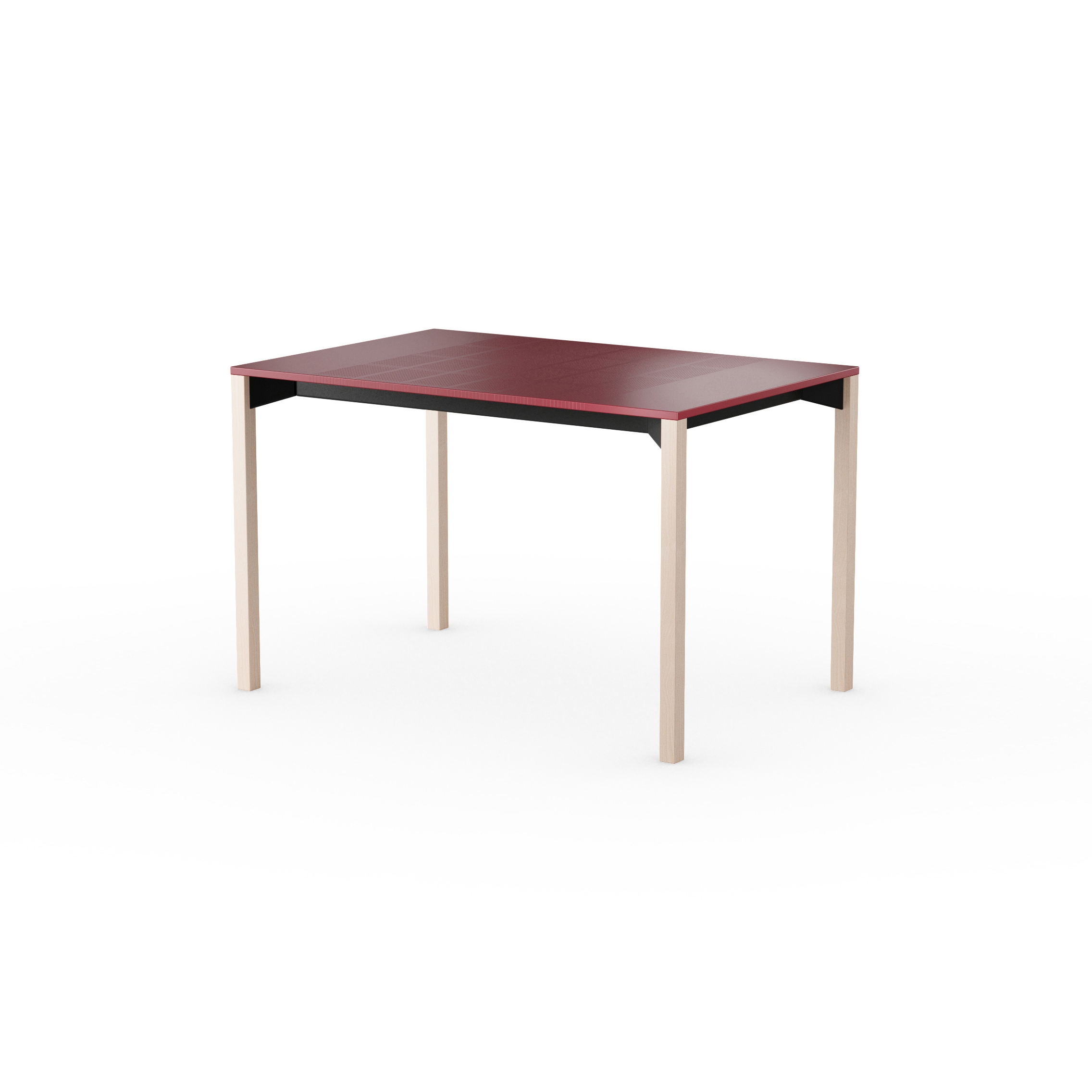 iLAIK extendable table 120 - sienna red/angular/birch
