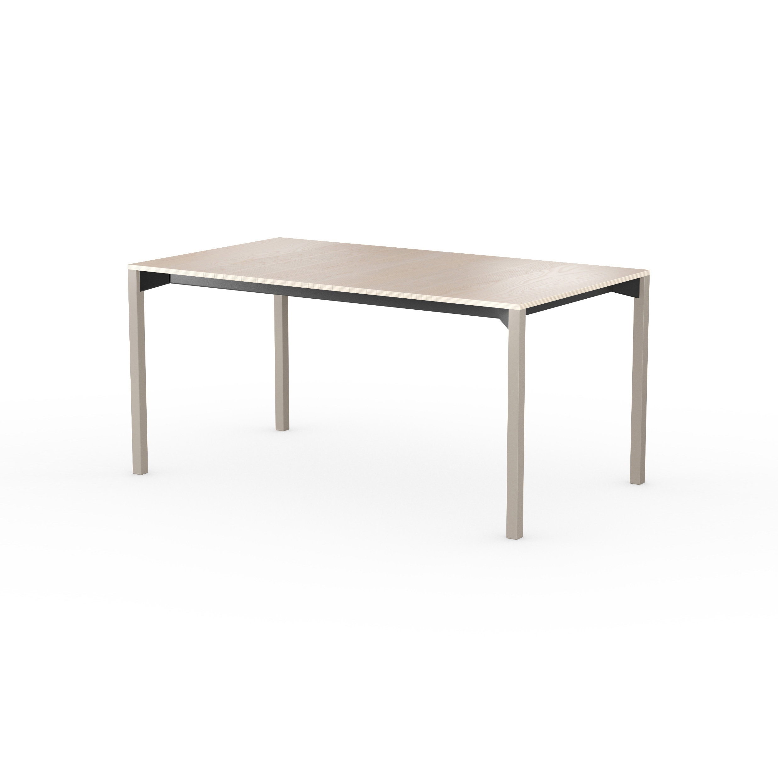 iLAIK extendable table 160 - birch/angular/graybeige