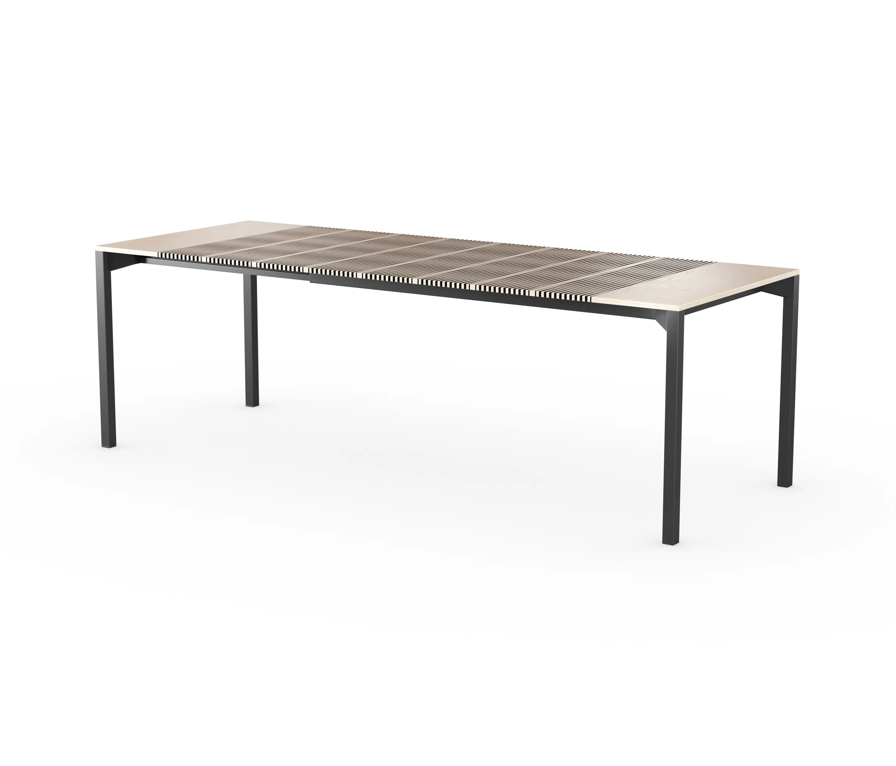 LAIK - iLAIK extendable table 160 - birch/angular/black