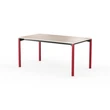 iLAIK extendable table 160 - birch/angular/sienna red