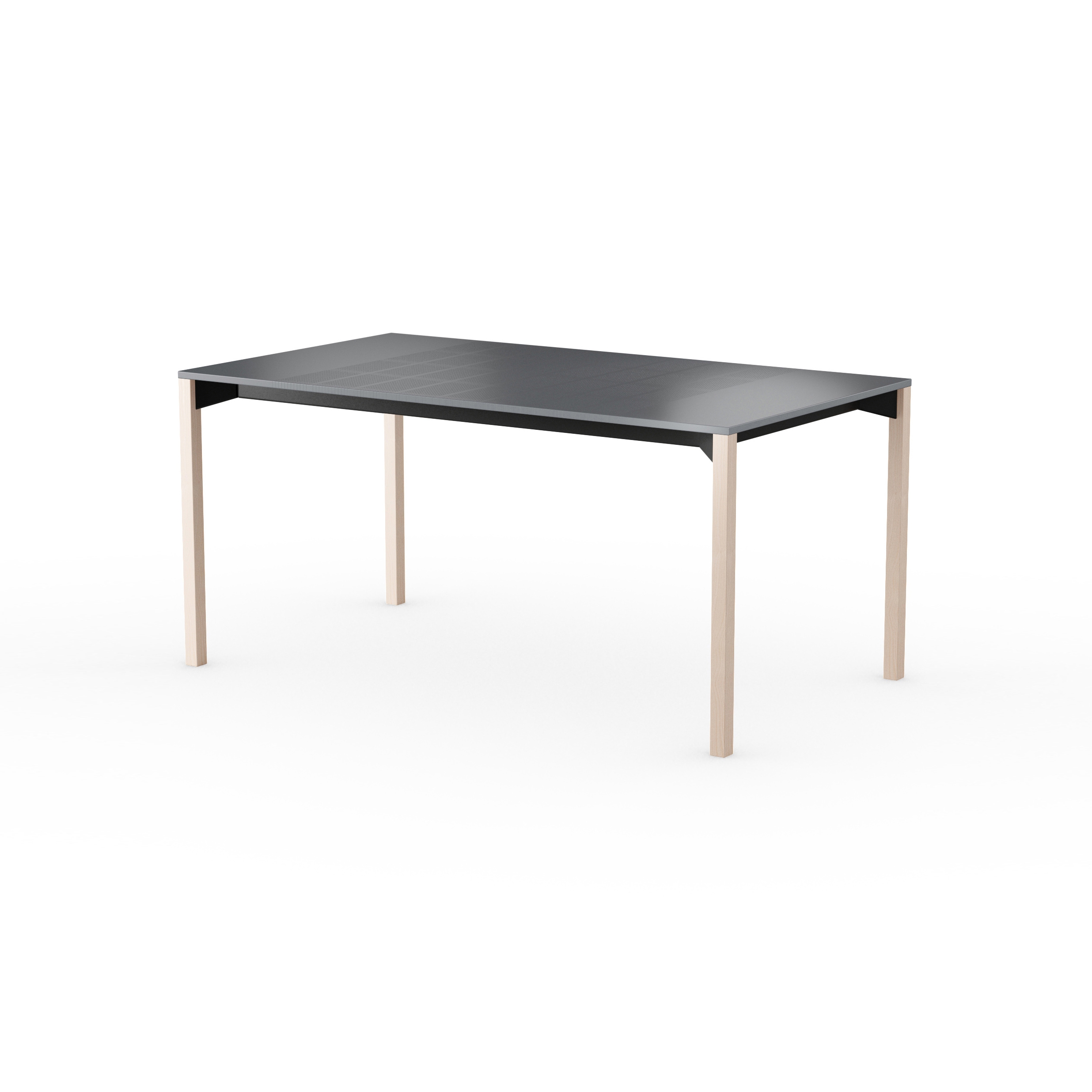 iLAIK extendable table 160 - gray/angular/birch