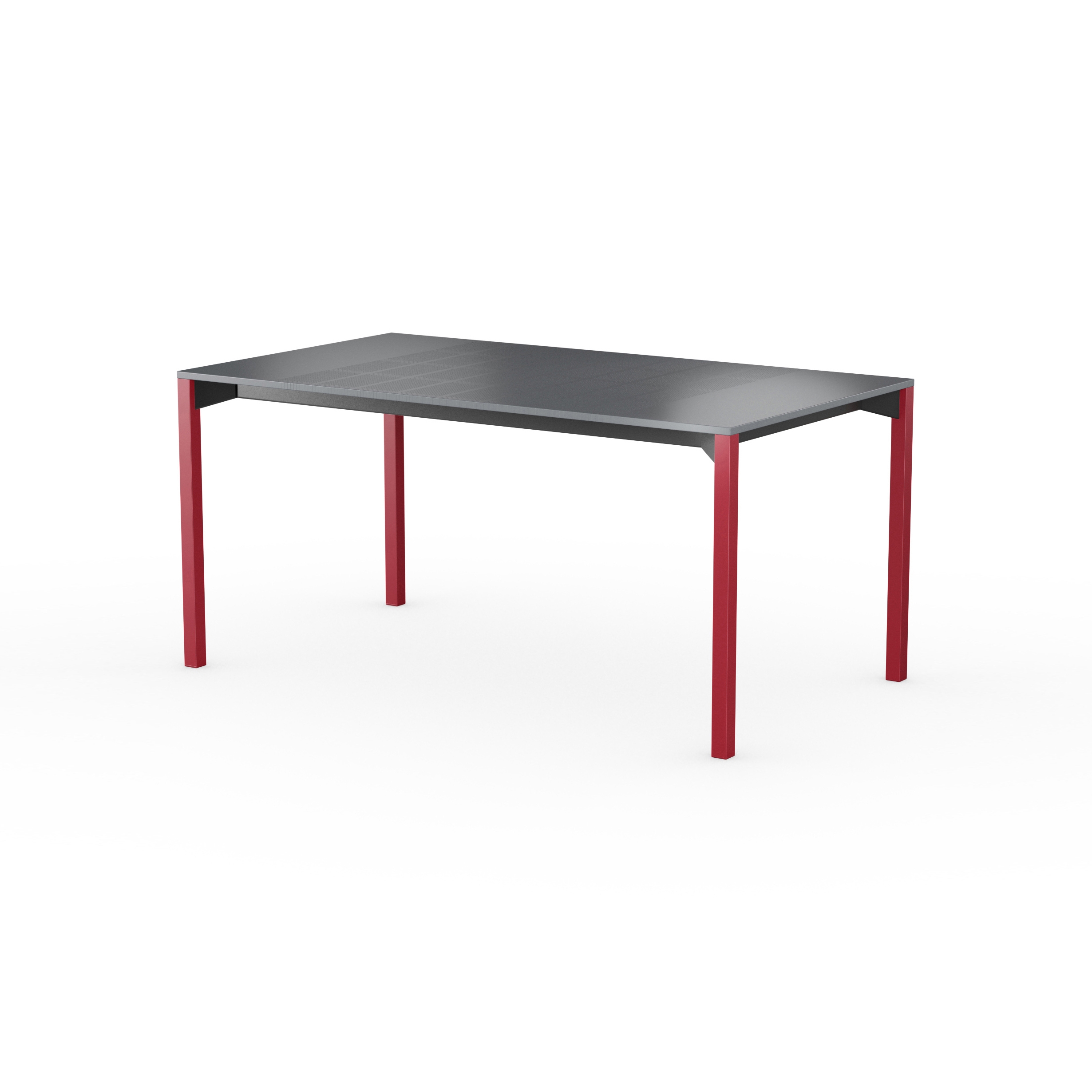 iLAIK extendable table 160 - gray/angular/sienna red