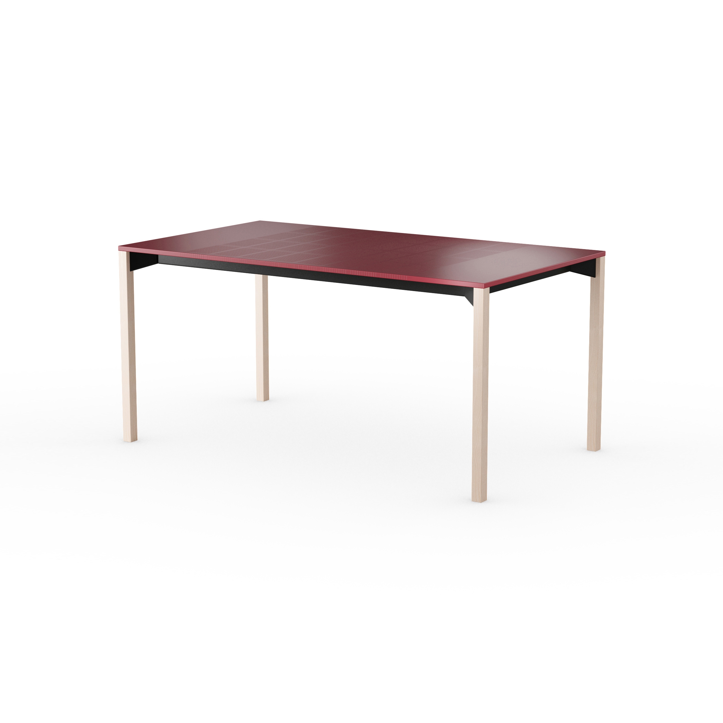iLAIK extendable table 160 - sienna red/angular/birch