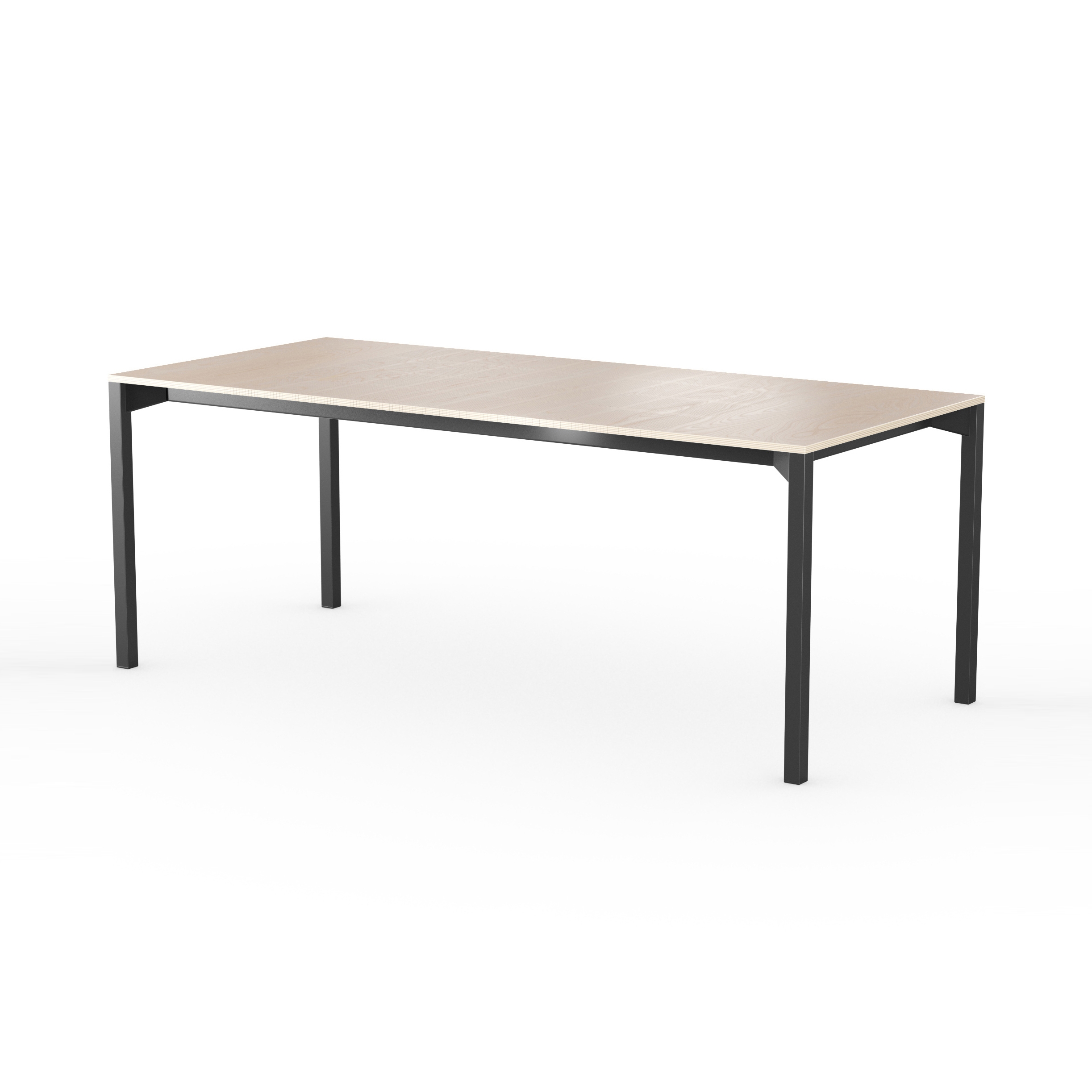 iLAIK extendable table 200 - birch/angular/black