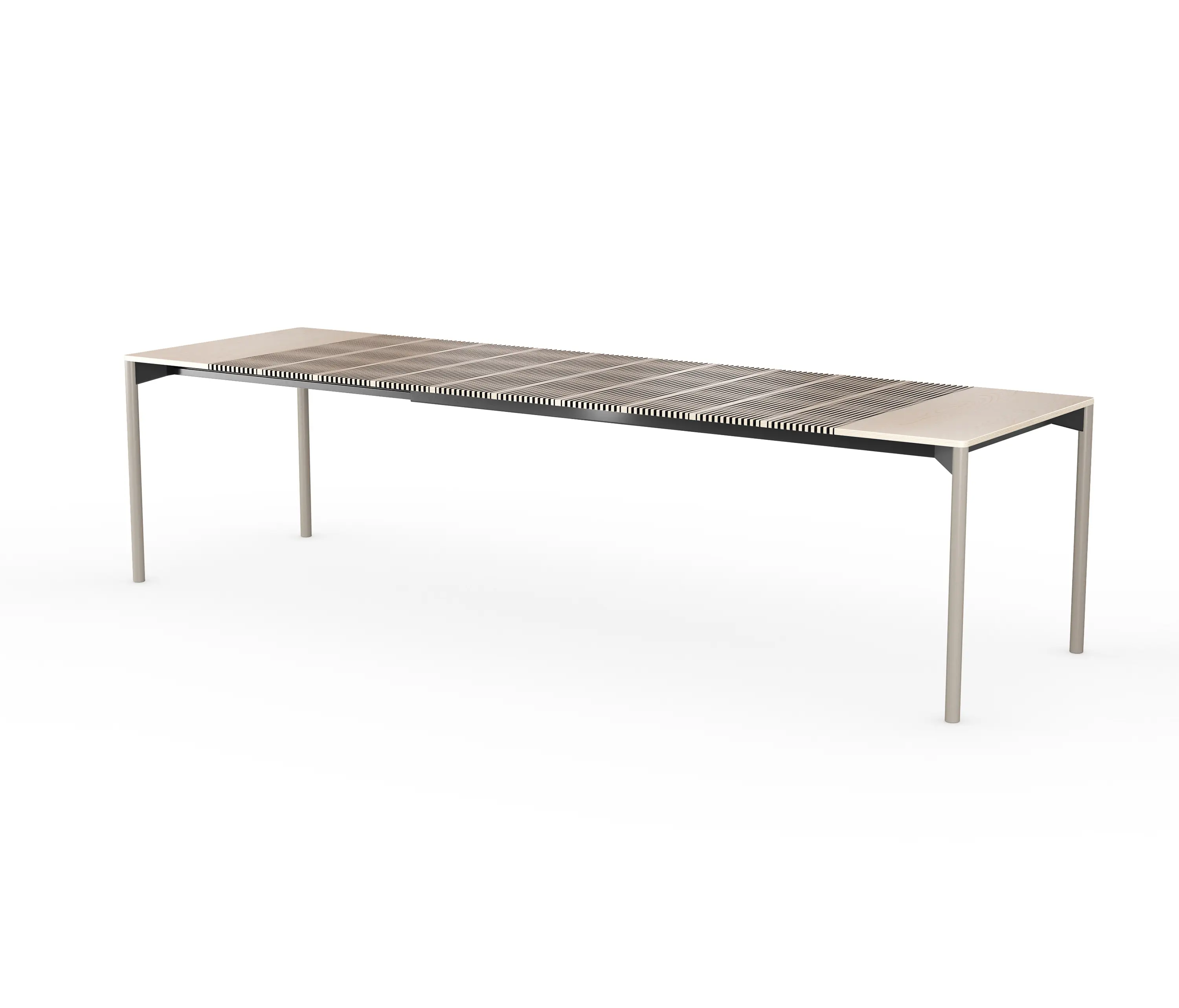 LAIK - iLAIK extendable table 200 - birch/rounded/graybeige