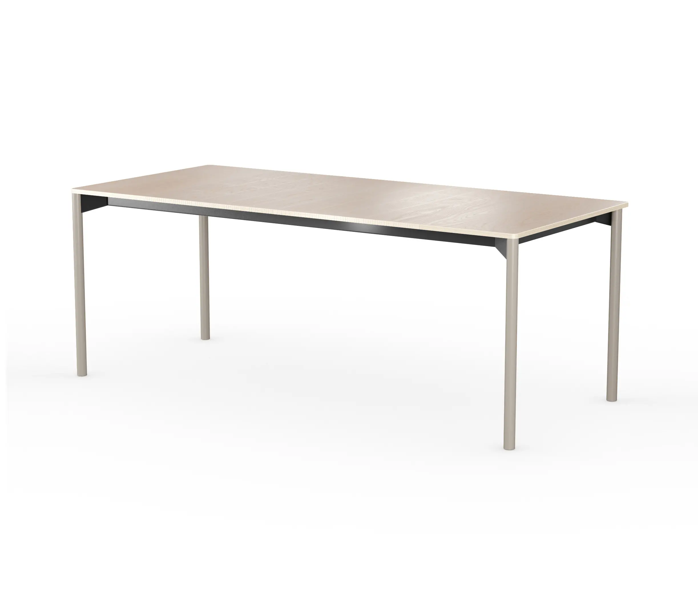 LAIK - iLAIK extendable table 200 - birch/rounded/graybeige