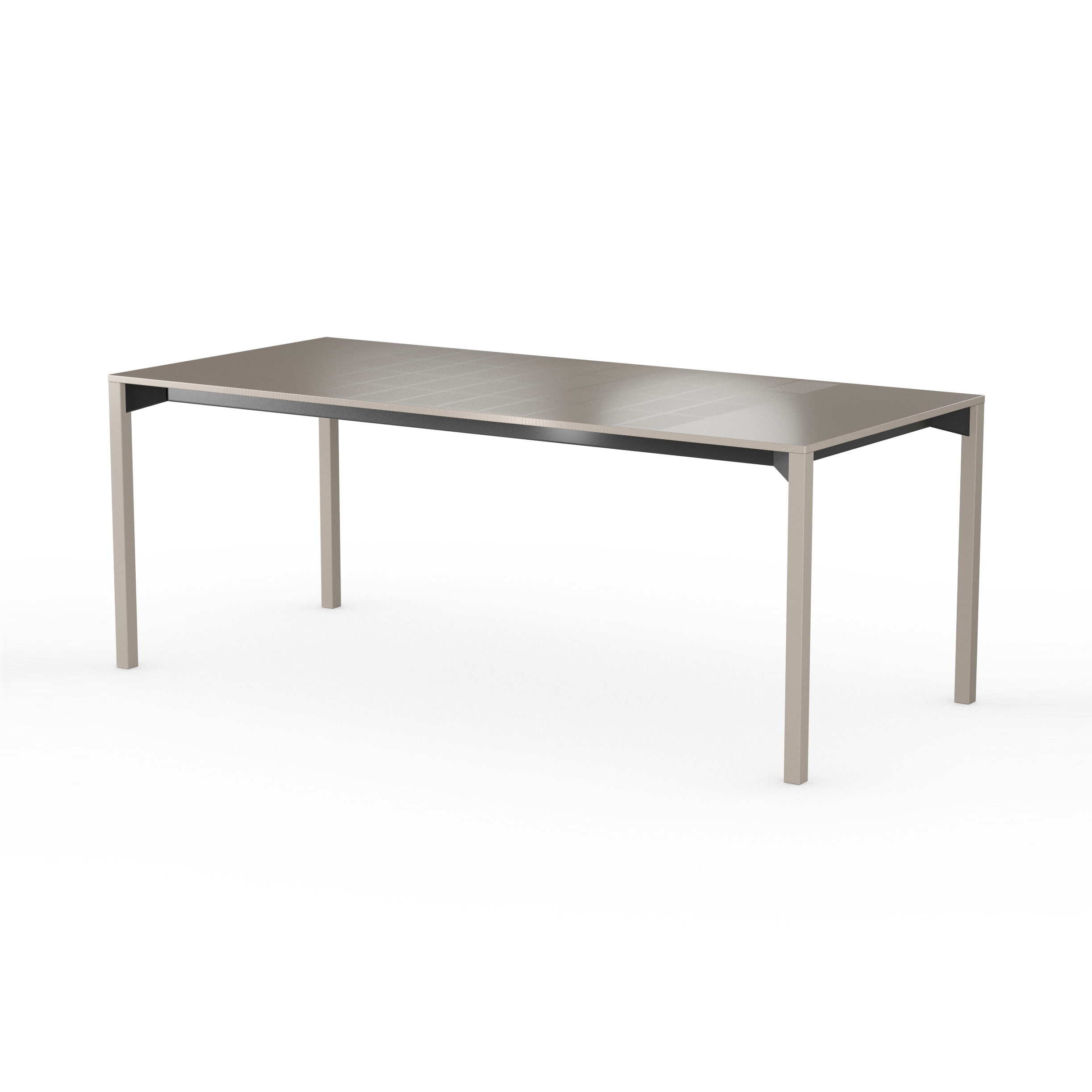 iLAIK extendable table 200 - graybeige/angular/graybeige