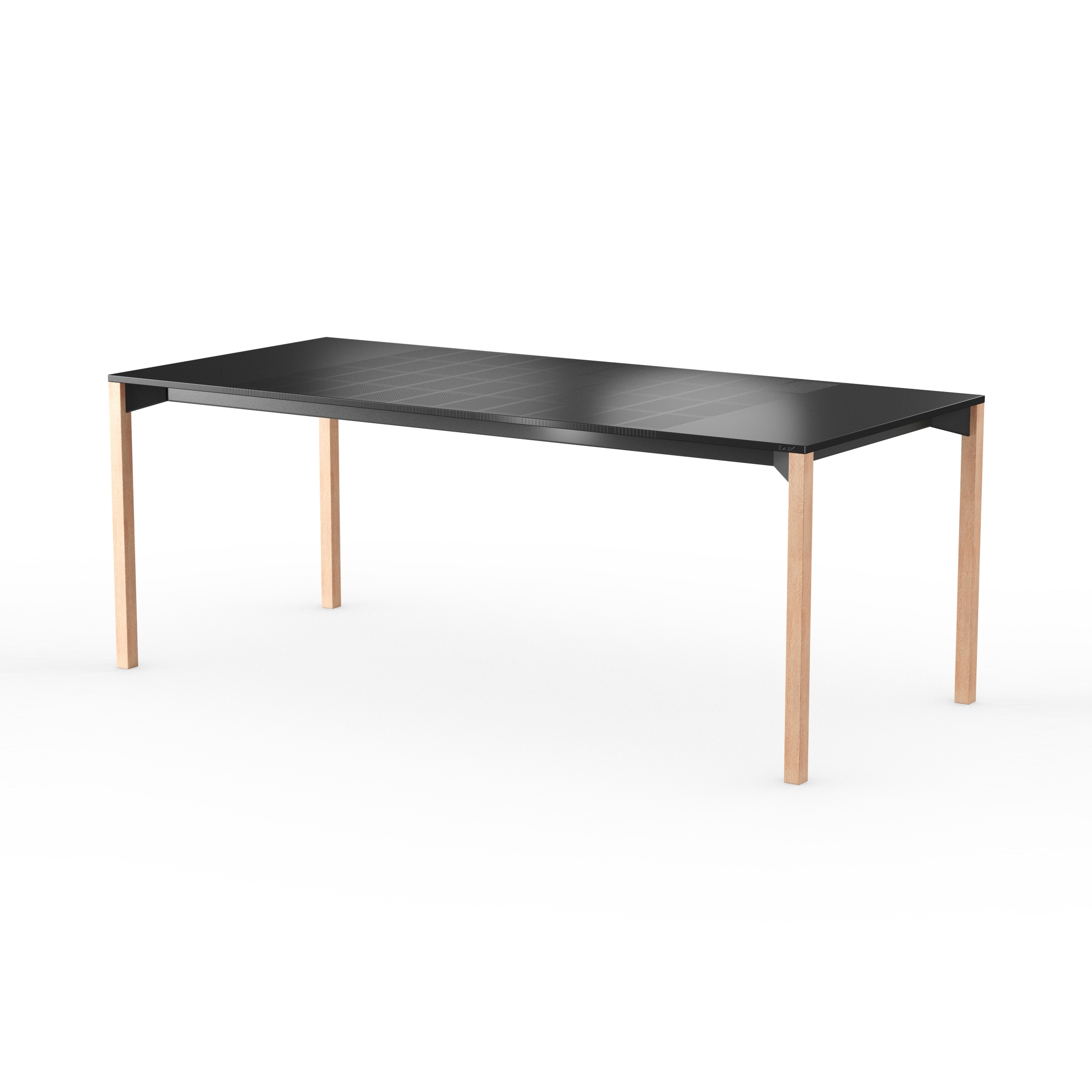 iLAIK extendable table 200 - black/angular/oak