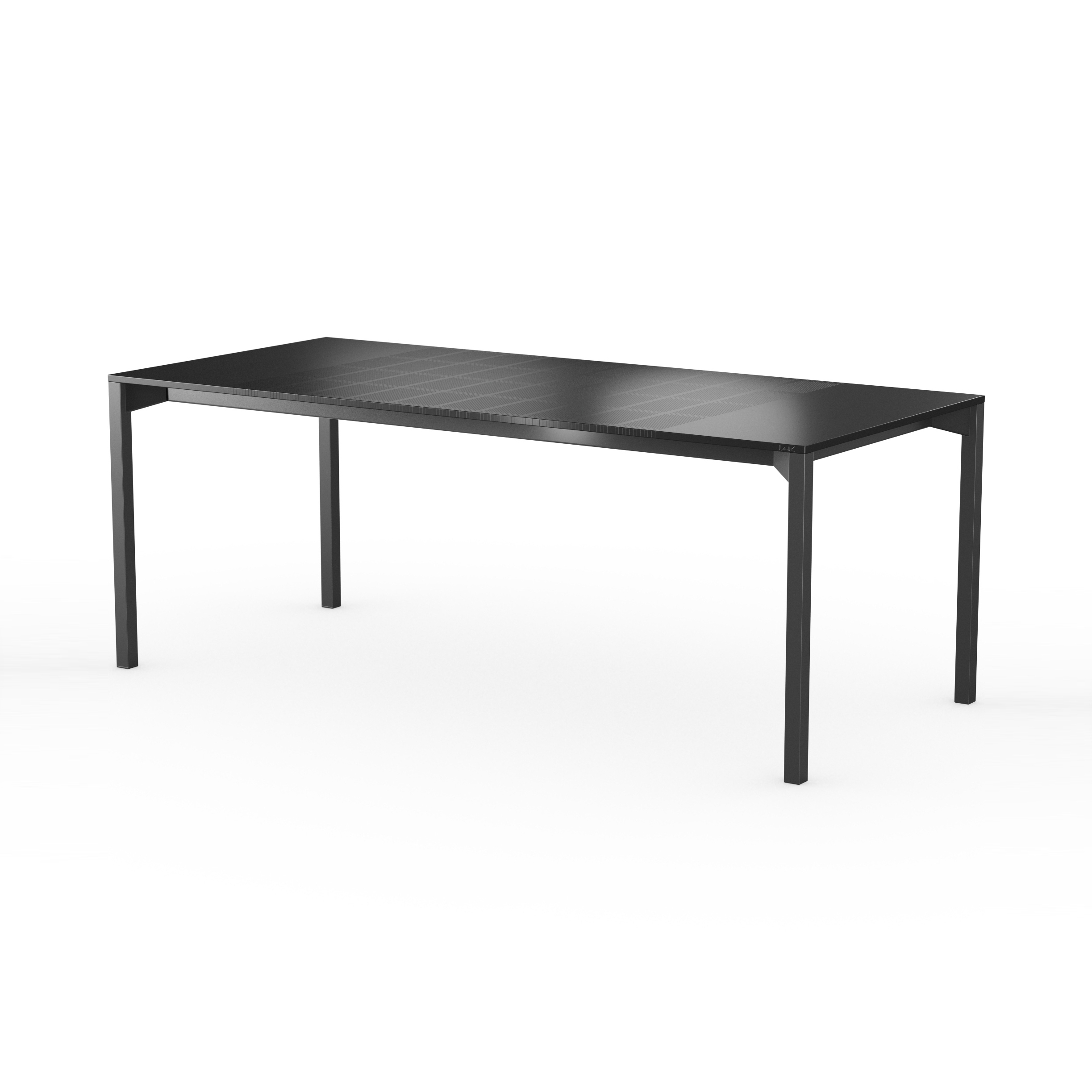 iLAIK extendable table 200 - black/angular/black