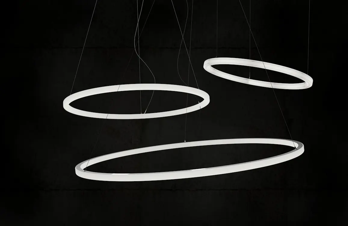 leuchtstoff - LED ring light TheO 500 pendant light