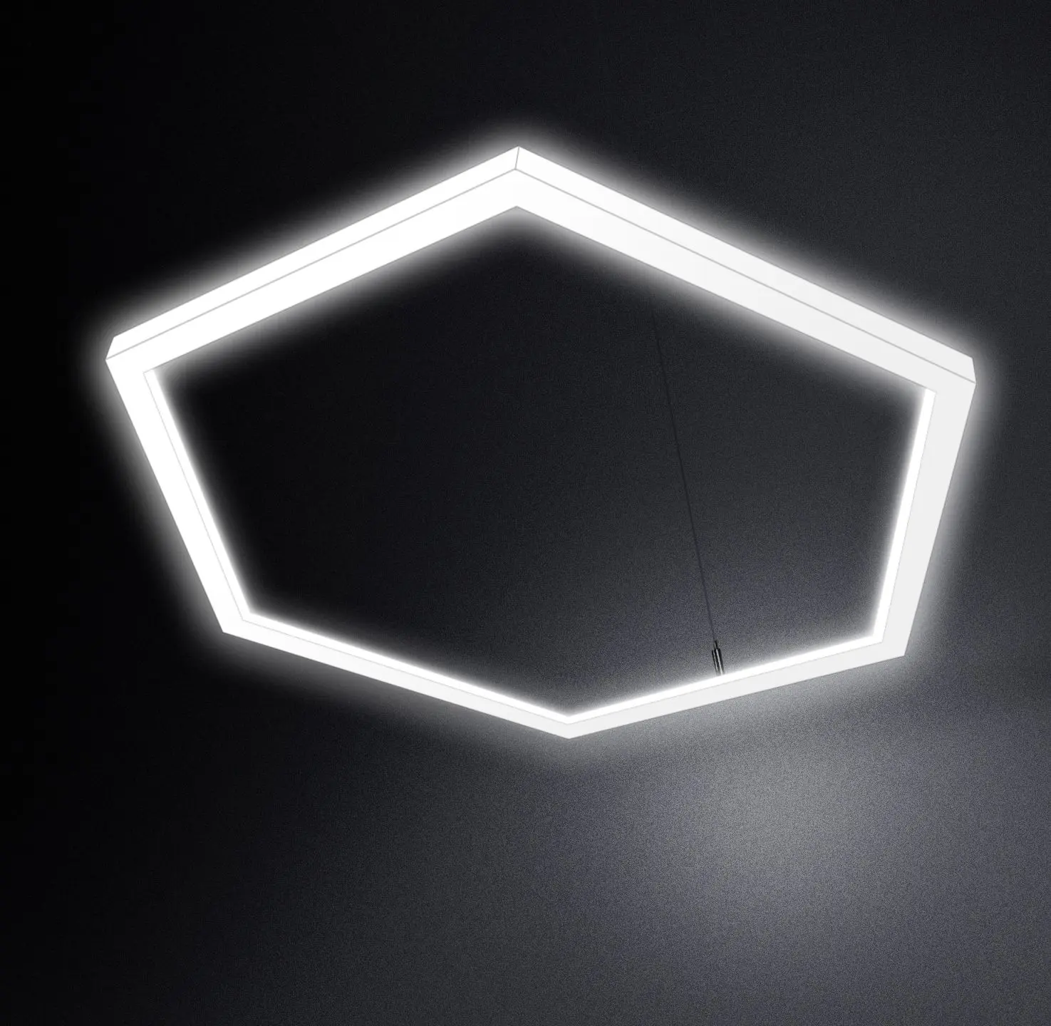 leuchtstoff - LED Hexagon light TheX 750 pendant light