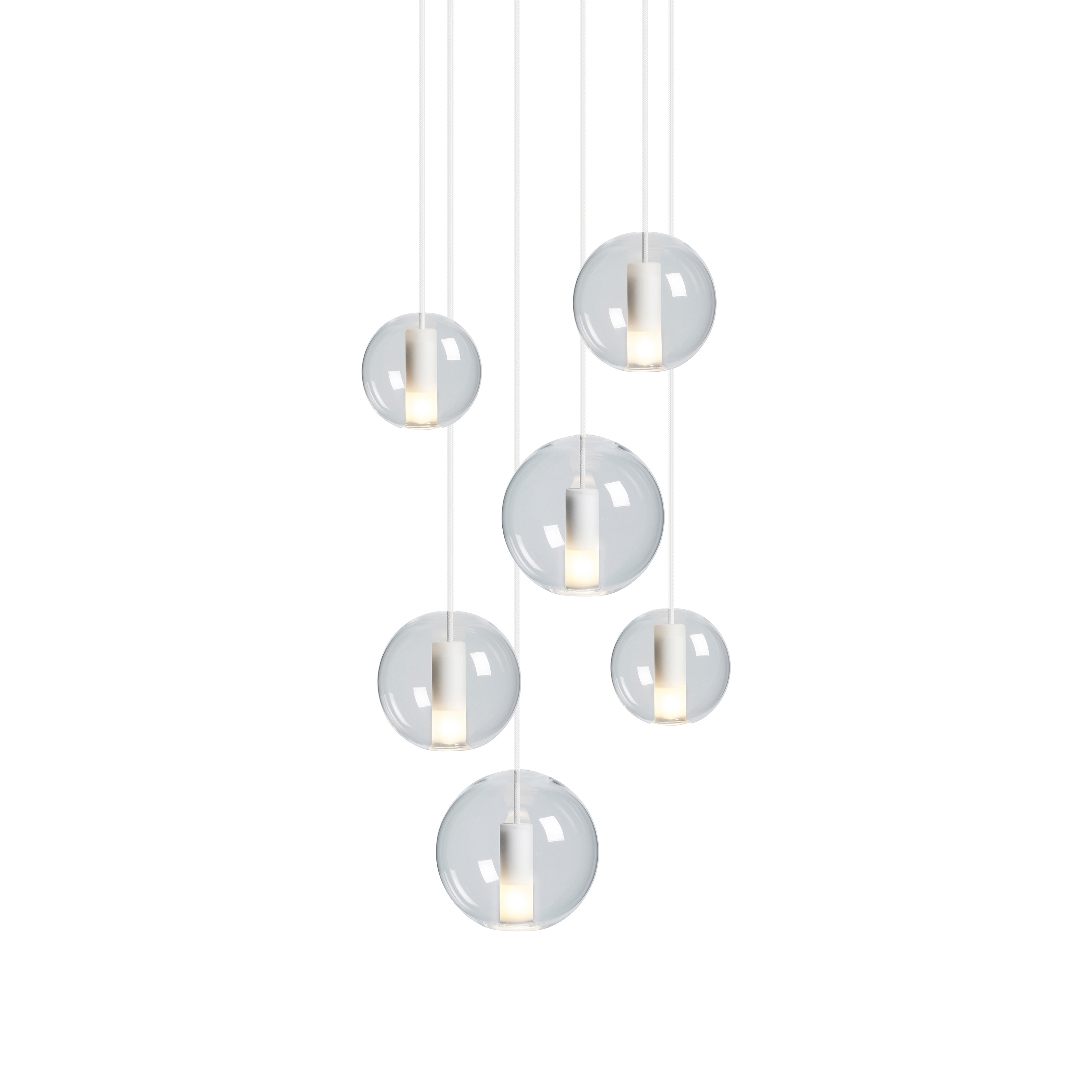 Moon Clear Chandelier