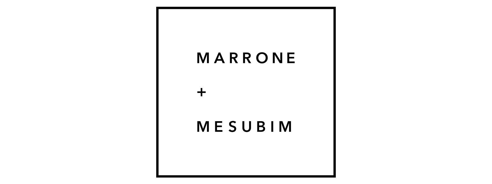 Logo de Marrone + Mesubim
