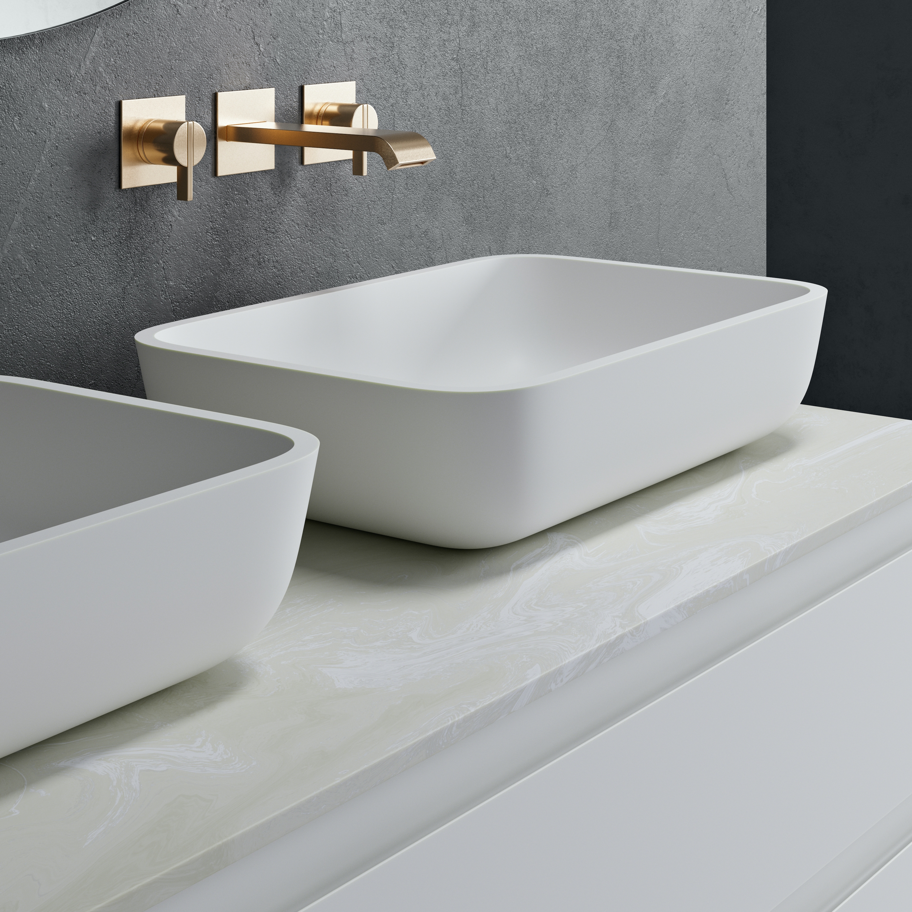 Mostrar el producto CORIAN® | Lavabo sobre encimera Orion en Corian® del fabricante Riluxa