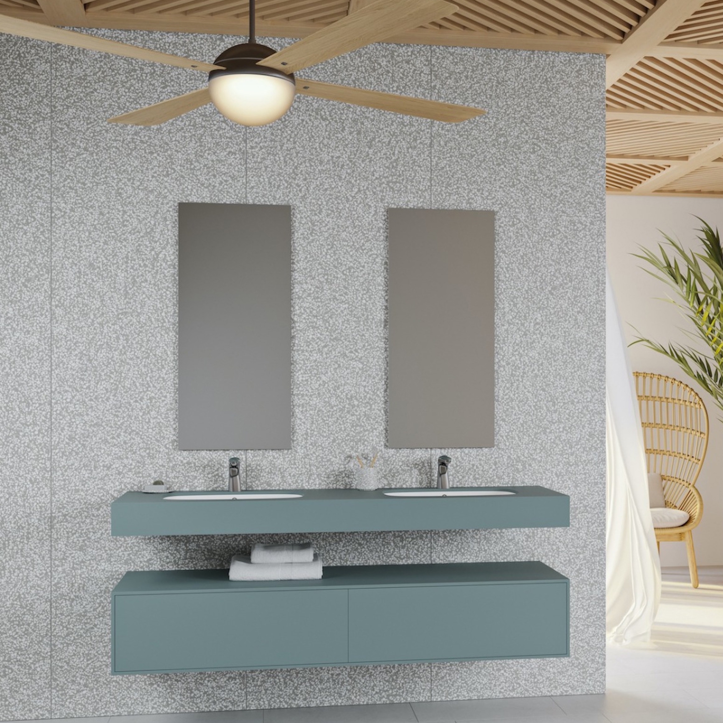 Produkt CORIAN® COLOUR | Peace Doppelwaschbecken aus Corian® Colour Verdant des Herstellers Riluxa anzeigen