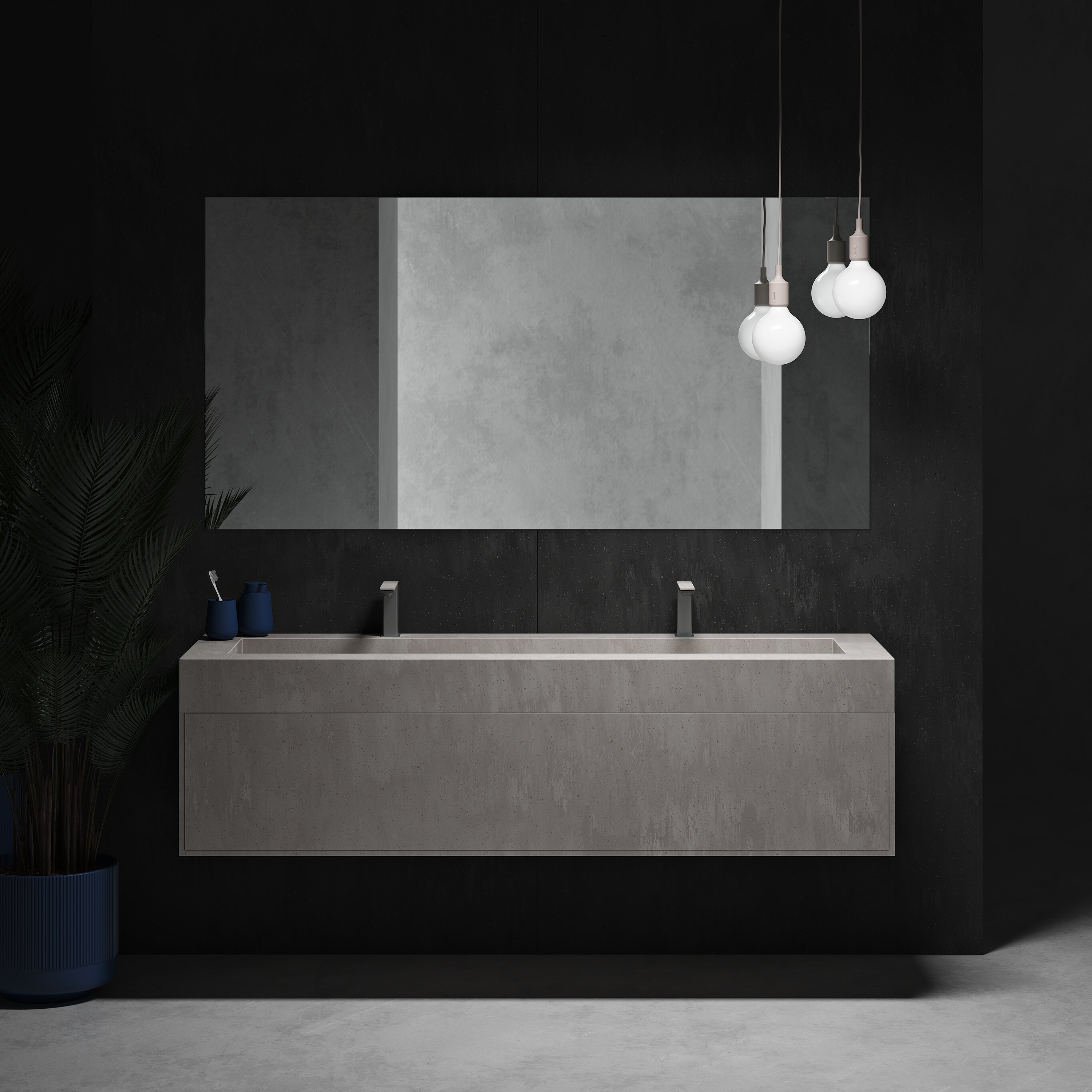 Produkt CORIAN® COLOUR | Gaia Renaissance Wand- Badezimmermöbel alle Corian® + Hatysa Waschtisch - 1 Schublade des Herstellers Riluxa anzeigen