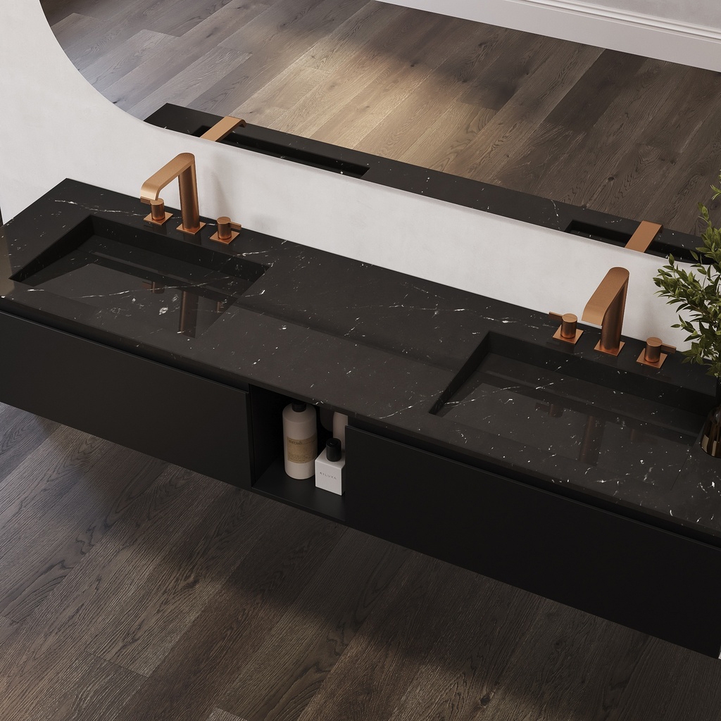 Produkt MARBLE | Cassiopeia Marmor Doppel Waschtischplatte des Herstellers Riluxa anzeigen