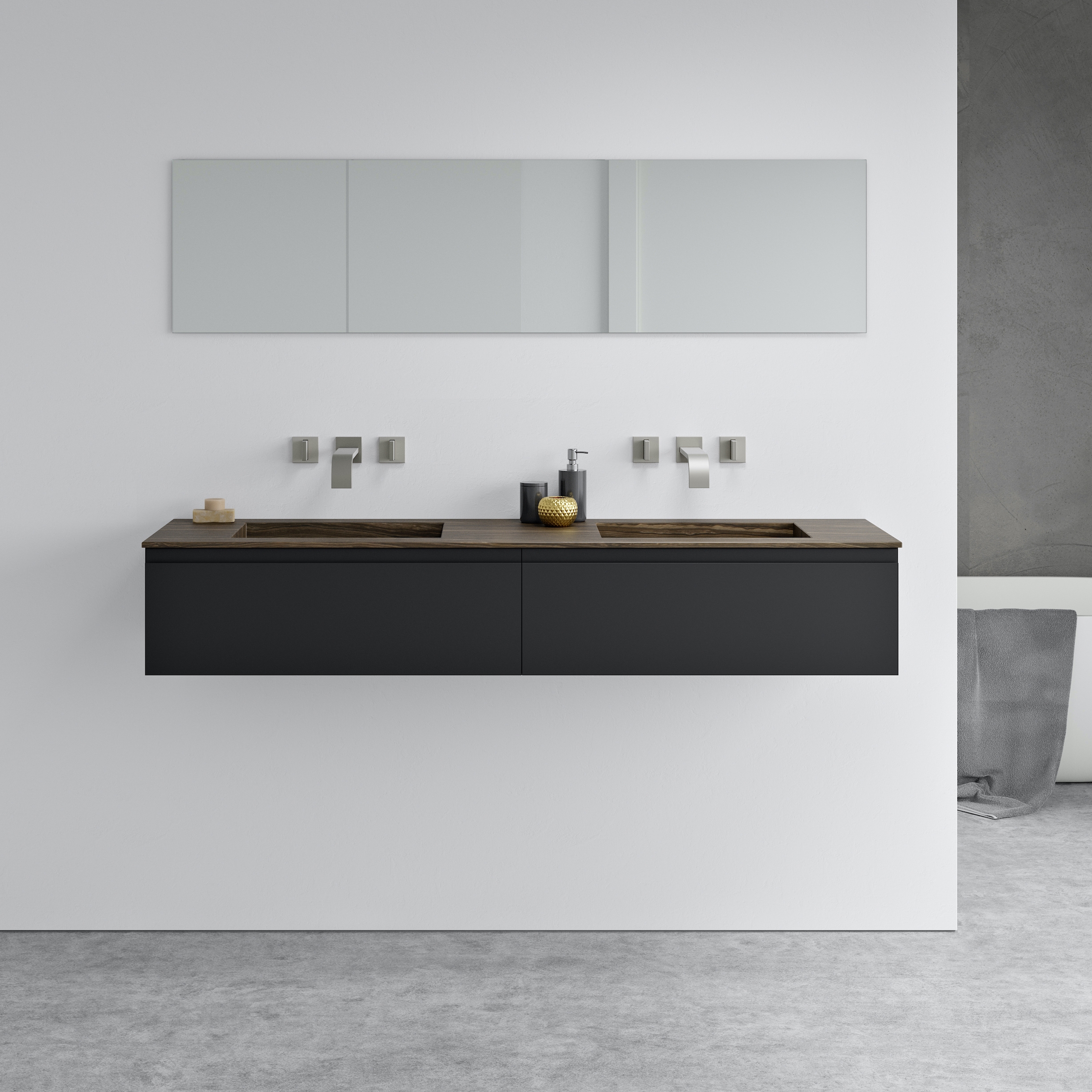 Mostra il prodotto MARBLE | Sagitta Eramosa Veincut Top Bagno doppio in marmo del produttore Riluxa