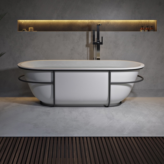 Mostrar el producto MINERAL STONE® | Bañera independiente Amsterdam en solid surface del fabricante Riluxa