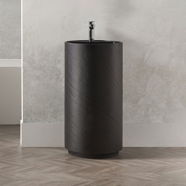 Afficher le produit MINERAL STONE® | Lavabo colonne Dusk en Solid Surface du fabricant Riluxa