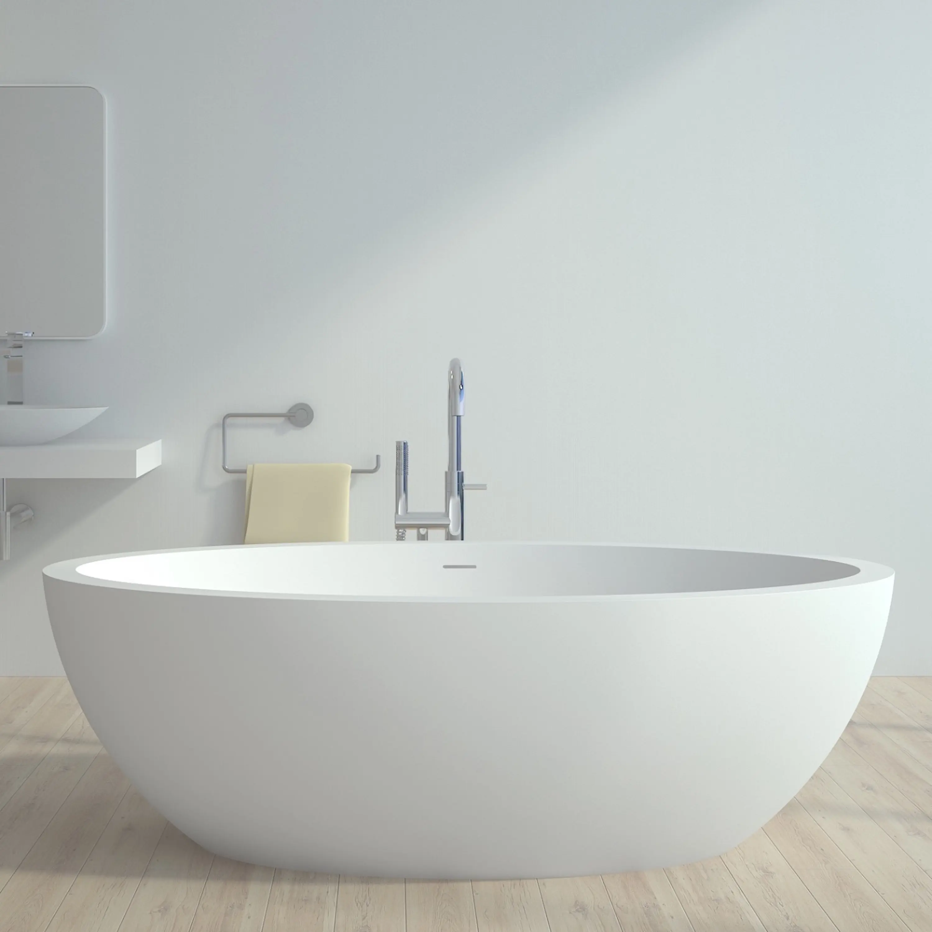 Riluxa - SOLID SURFACE | Hannover Freestanding Solid Surface Bathtub