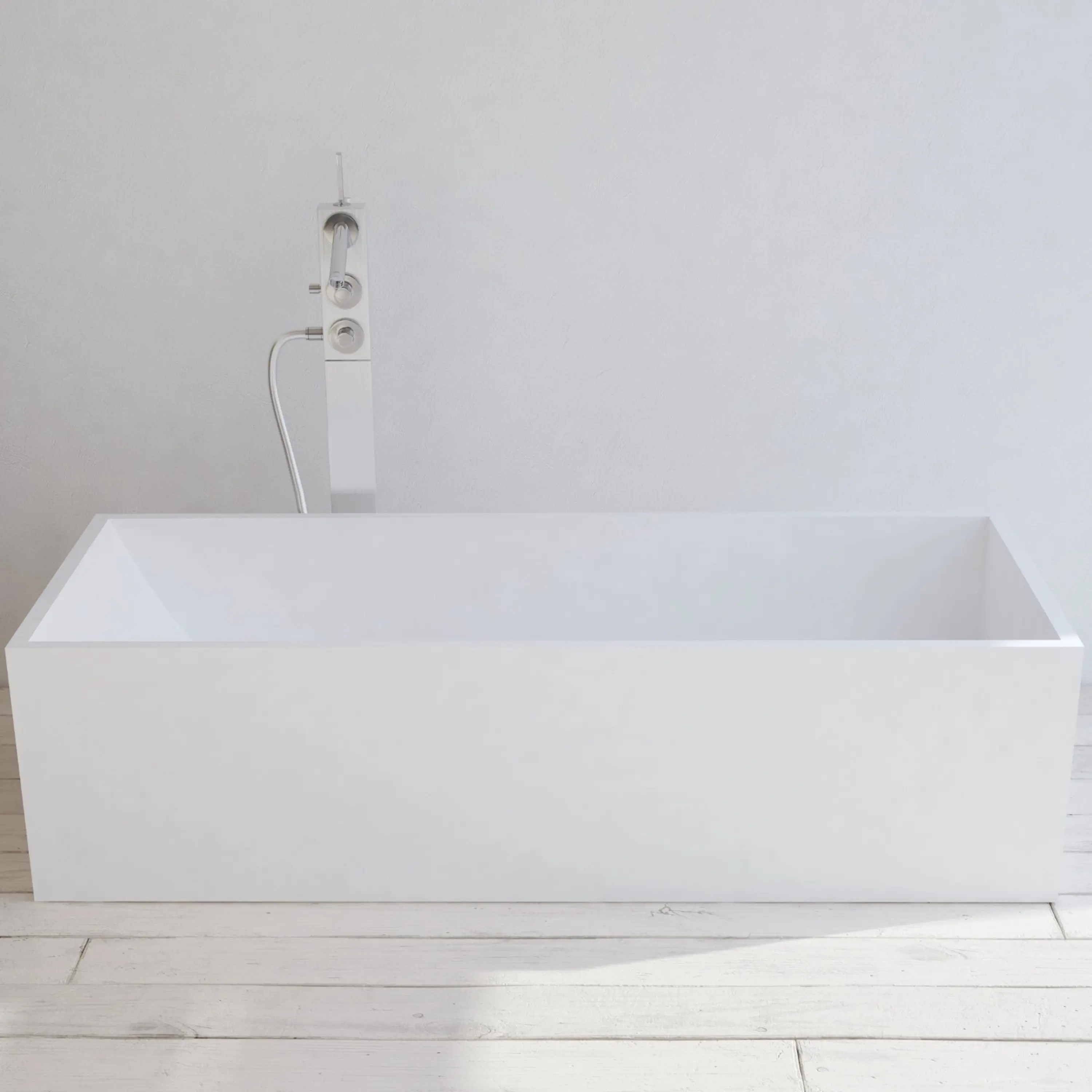 Riluxa - SOLID SURFACE | Bañera independiente Biham en solid surface - 158cm