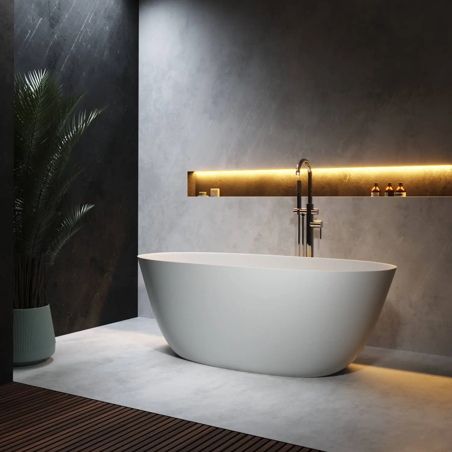 Riluxa - SOLID SURFACE | Bañera independiente Caracas en solid surface