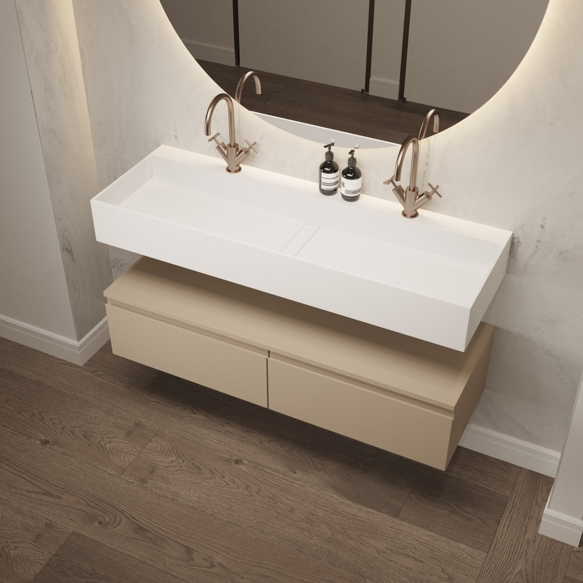 Produkt SOLID SURFACE | Wandwaschbecken Lavatera 120 in Solid Surface des Herstellers Riluxa anzeigen