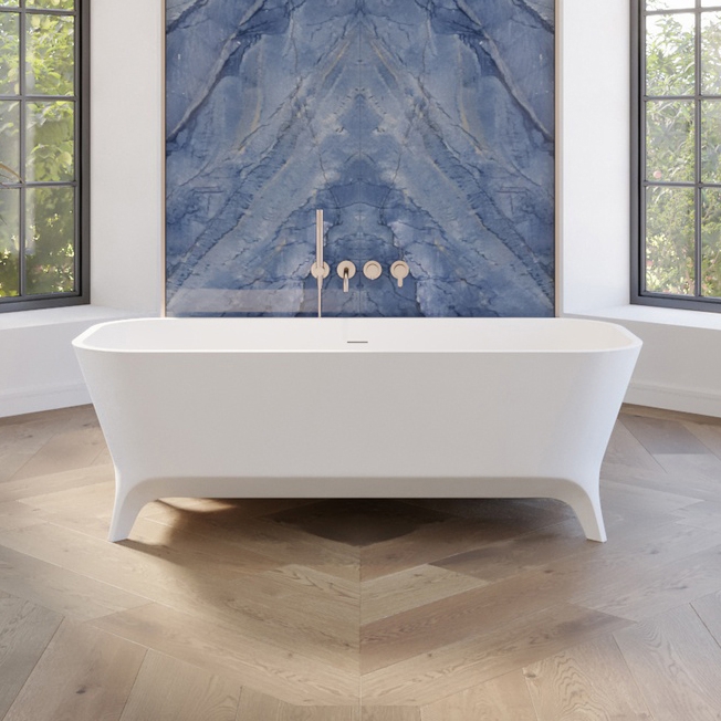 Afficher le produit MINERAL STONE® | Baignoire Ilot Miram en Solid Surface du fabricant Riluxa
