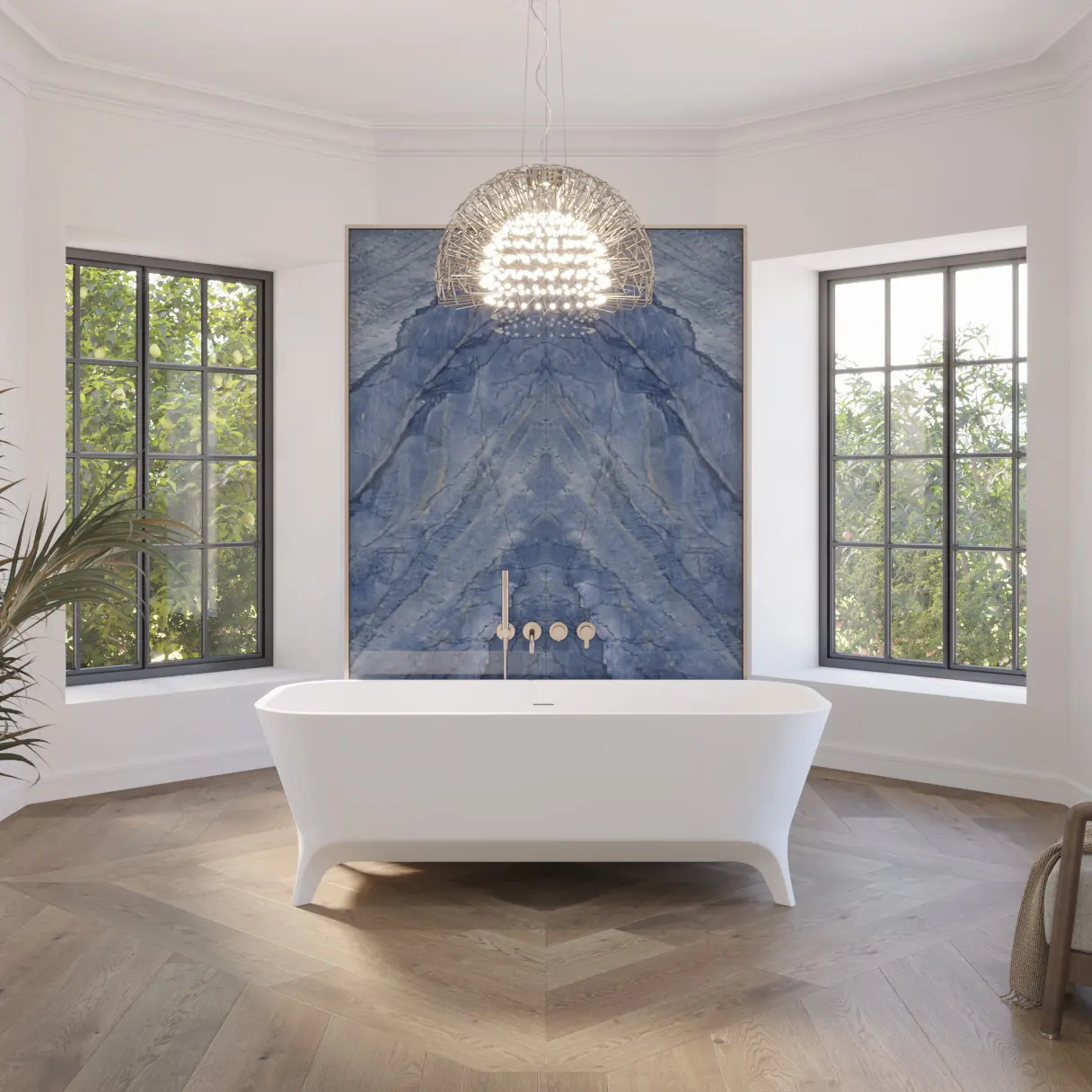 Riluxa - SOLID SURFACE | Miram Vasca da bagno indipendente in Solid Surface - 180cm