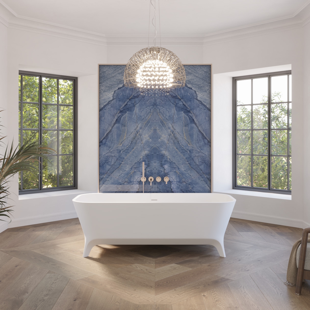 Produkt SOLID SURFACE | Freistehende Badewanne aus Mineralguss Miram 180cm des Herstellers Riluxa anzeigen