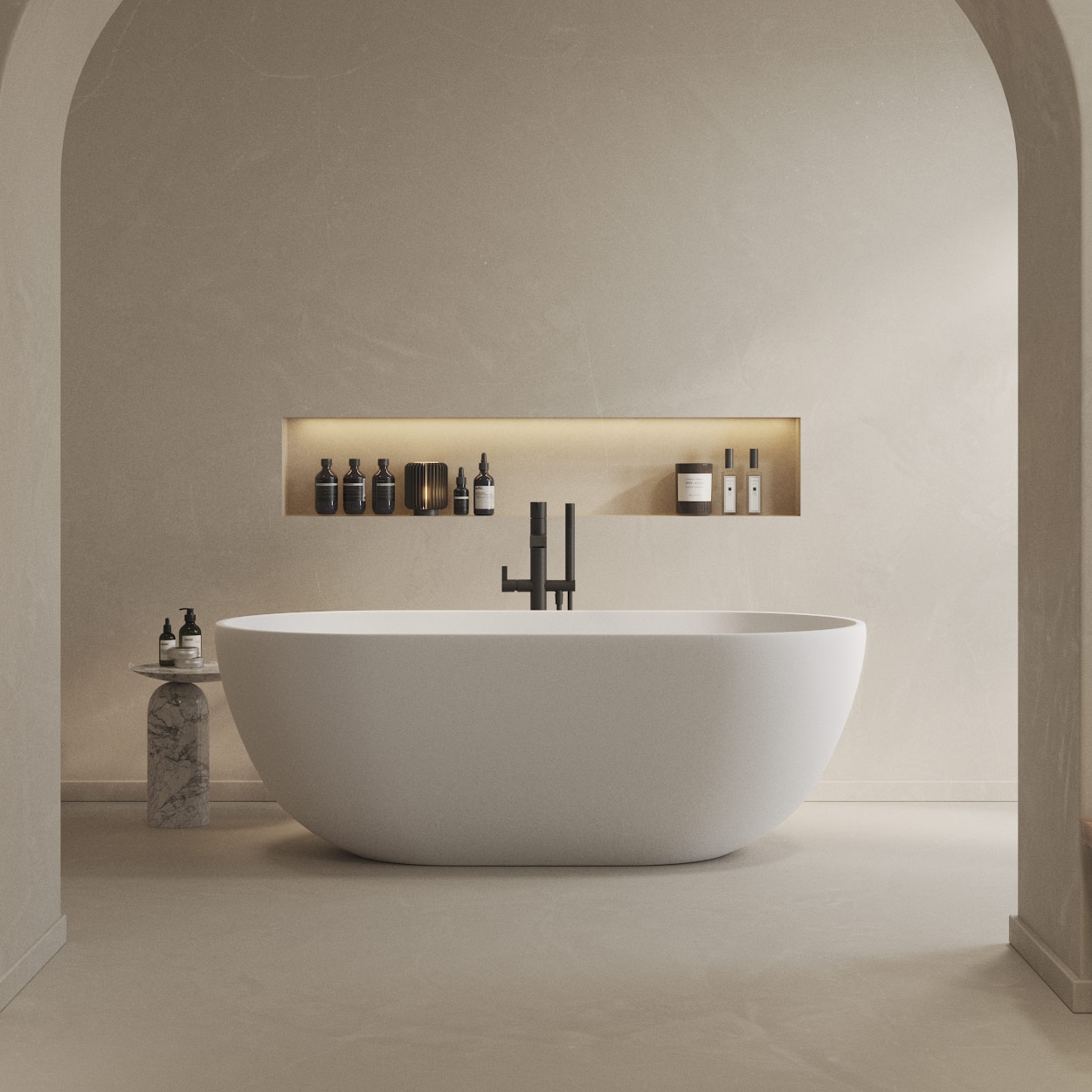 Produkt SOLID SURFACE | Freistehende Badewanne Nimes 178cm des Herstellers Riluxa anzeigen